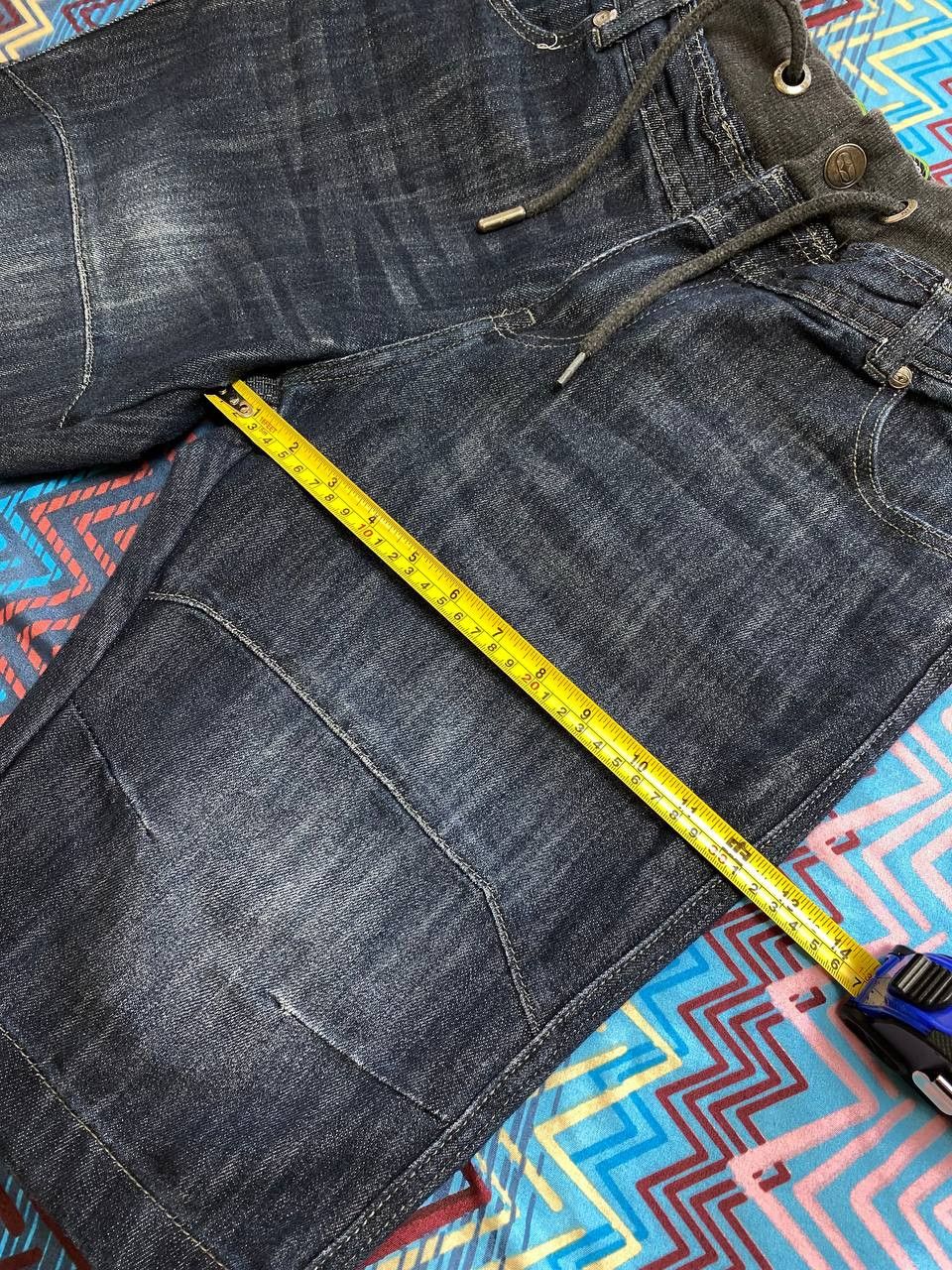 No Fear × Vintage Vintage Y2K Distressed Style Denim Tie Dye Shorts Size US 34 / EU 50 - 7 Thumbnail