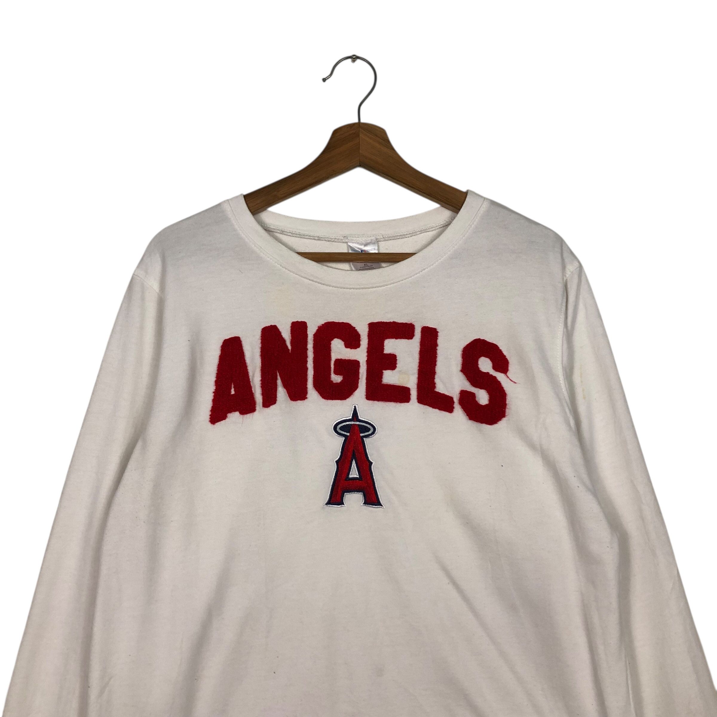 MLB 📌Vintage Sweatshirt Mlb Angles Big Logo Size US XL / EU 56 / 4 - 4 Thumbnail