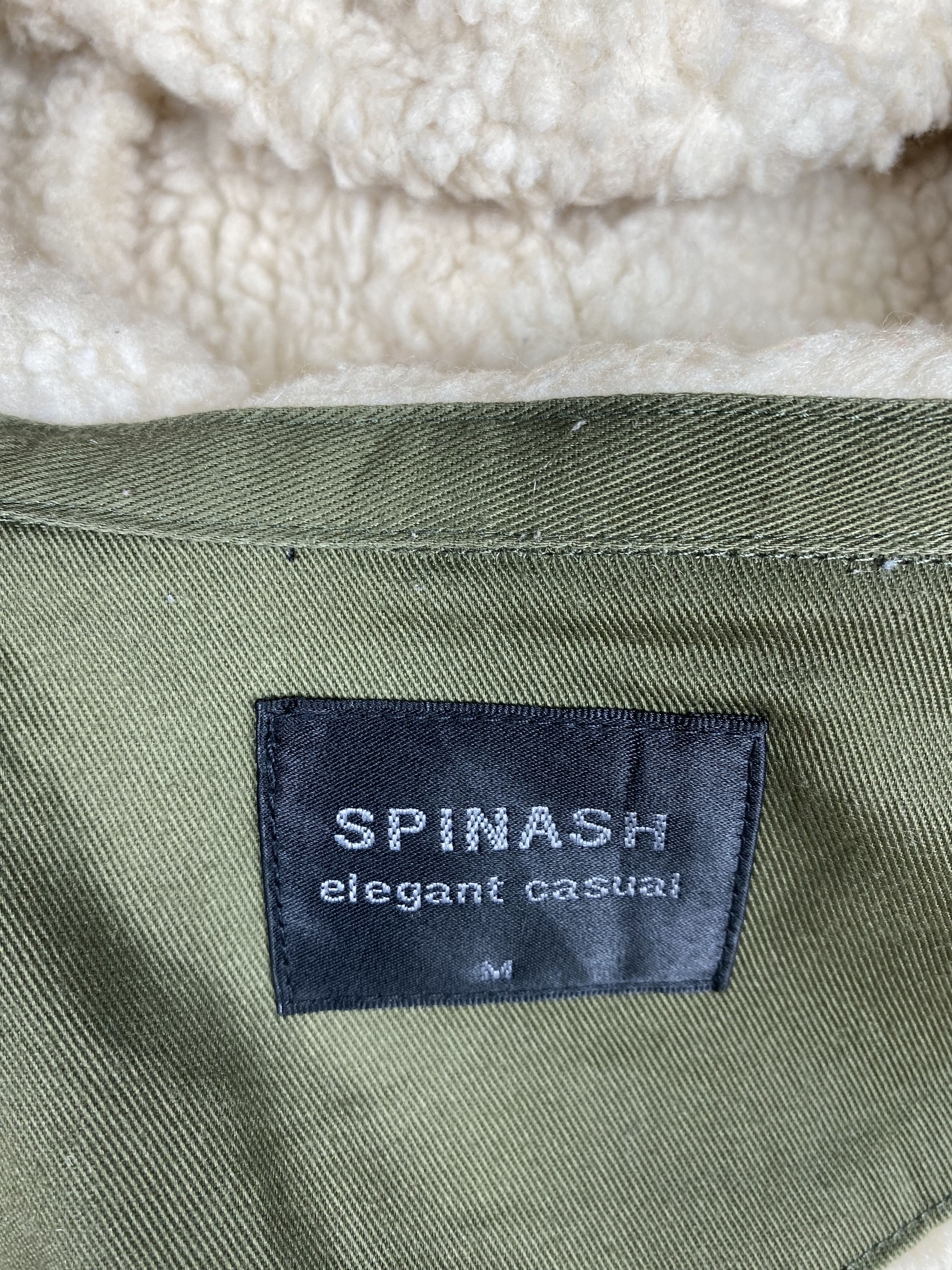 Japanese Brand Vintage Spinash Fleece Lining Hoodie Button Up Jacket Size US M / EU 48-50 / 2 - 10 Thumbnail