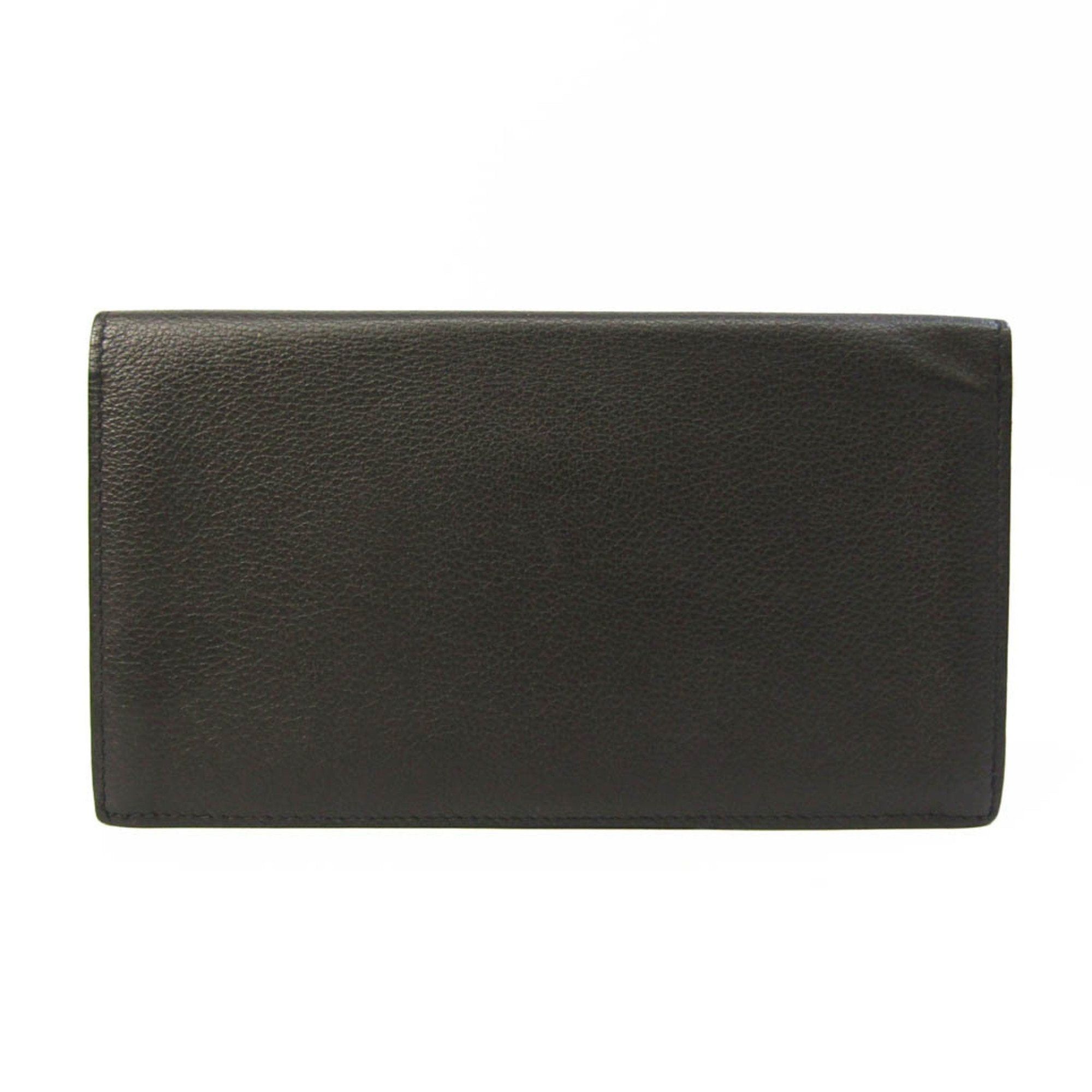 image of Hermes Citizen Twill Long Silk In Men,women Leather Long Bill Wallet [Bi-Fold] Etain in Black, Wome