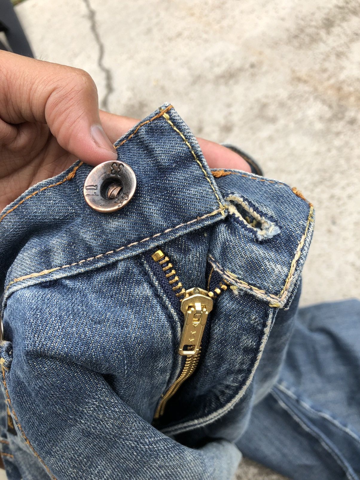 G-Star WIDE LEG WASHED BLUE DENIM BY GSTAR Size US 31 - 3 Thumbnail