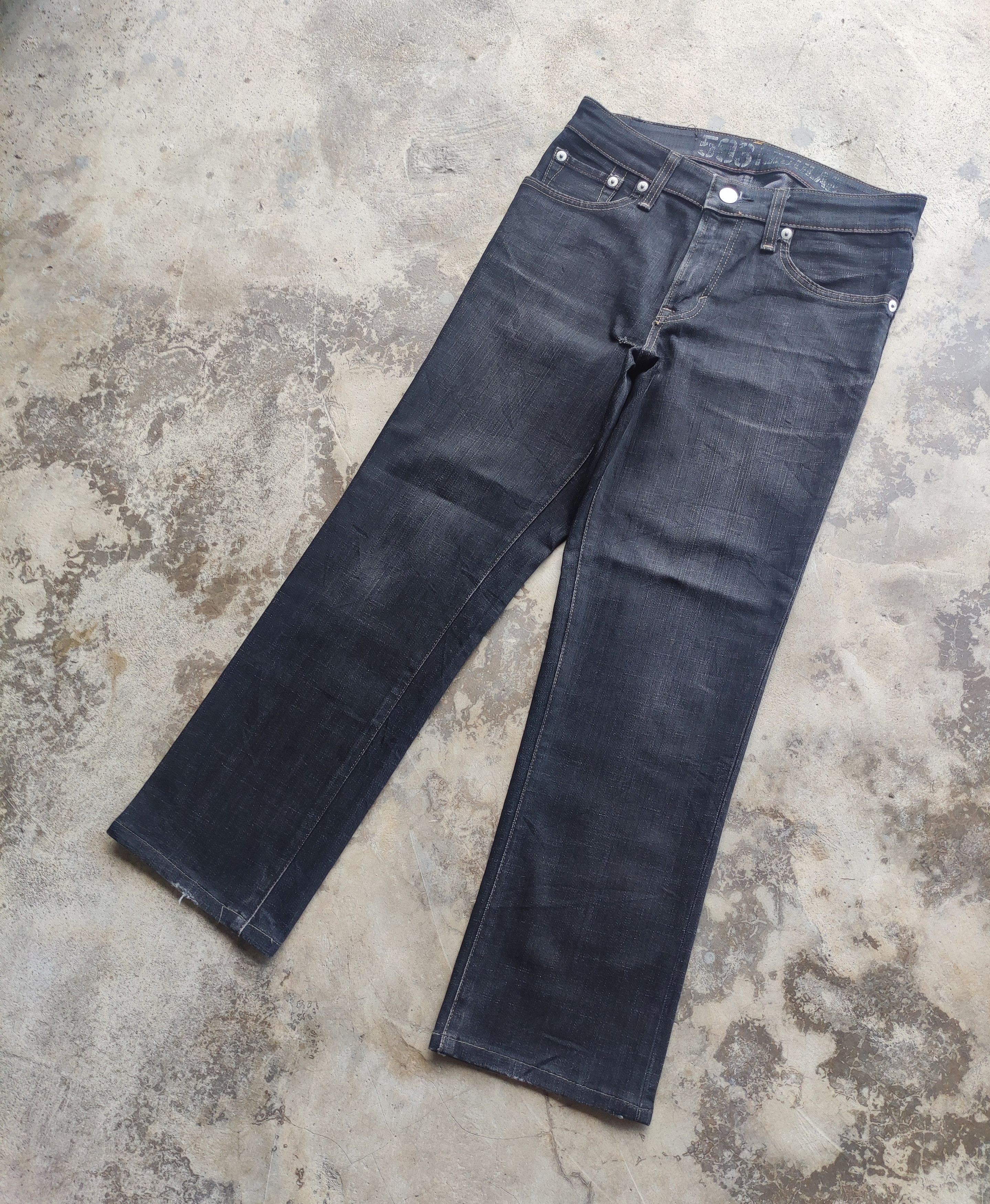 Edwin Vintage Edwin Brand Ripped Straight Cut Denim Pants Size US 32 / EU 48 - 2 Thumbnail