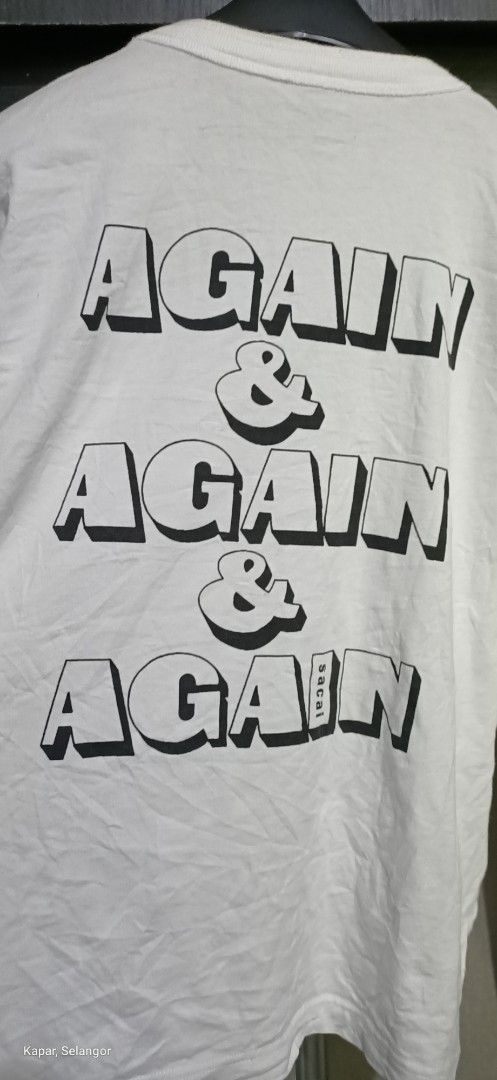 Sacai Sacai Again & Again White Long Sleeve Tee Size US M / EU 48-50 / 2 - 4 Thumbnail