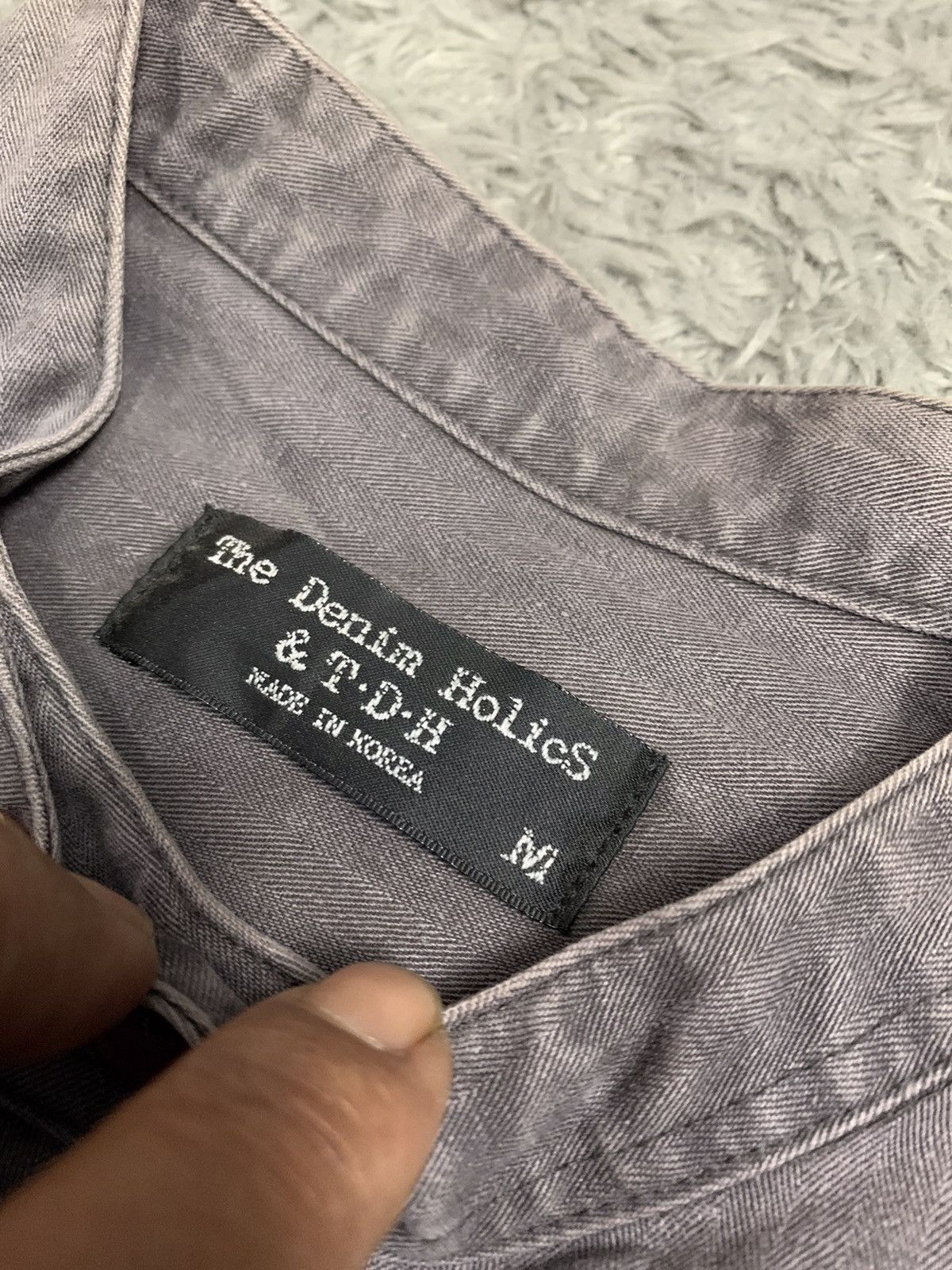 Japanese Brand TDH The Denim Holics Long Sleeve Button Shirt Size US M / EU 48-50 / 2 - 5 Thumbnail