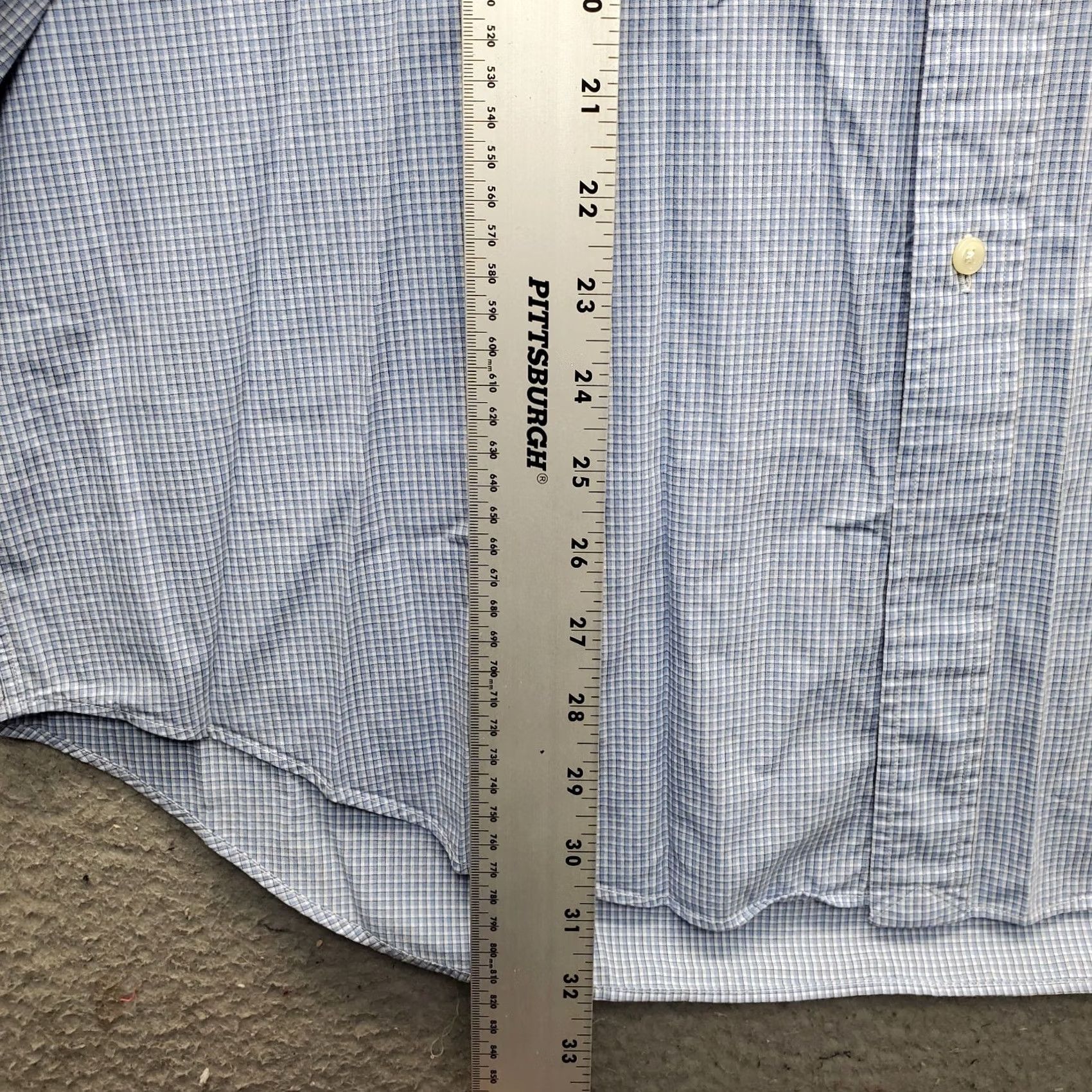 Ralph Lauren Ralph Lauren Mens Dress Shirt Multicolor Plaid Yarmouth Pony Logo Button Down 17 Size 46R - 3 Thumbnail