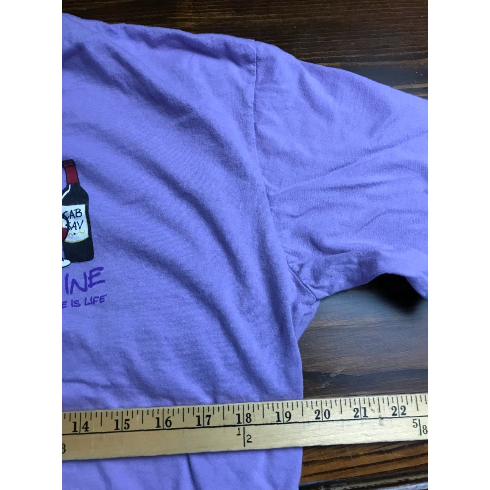 Alife Live Laugh, Love Shirt Women's XL Purple Wine is Life Size XL / US 12-14 / IT 48-50 - 3 Thumbnail