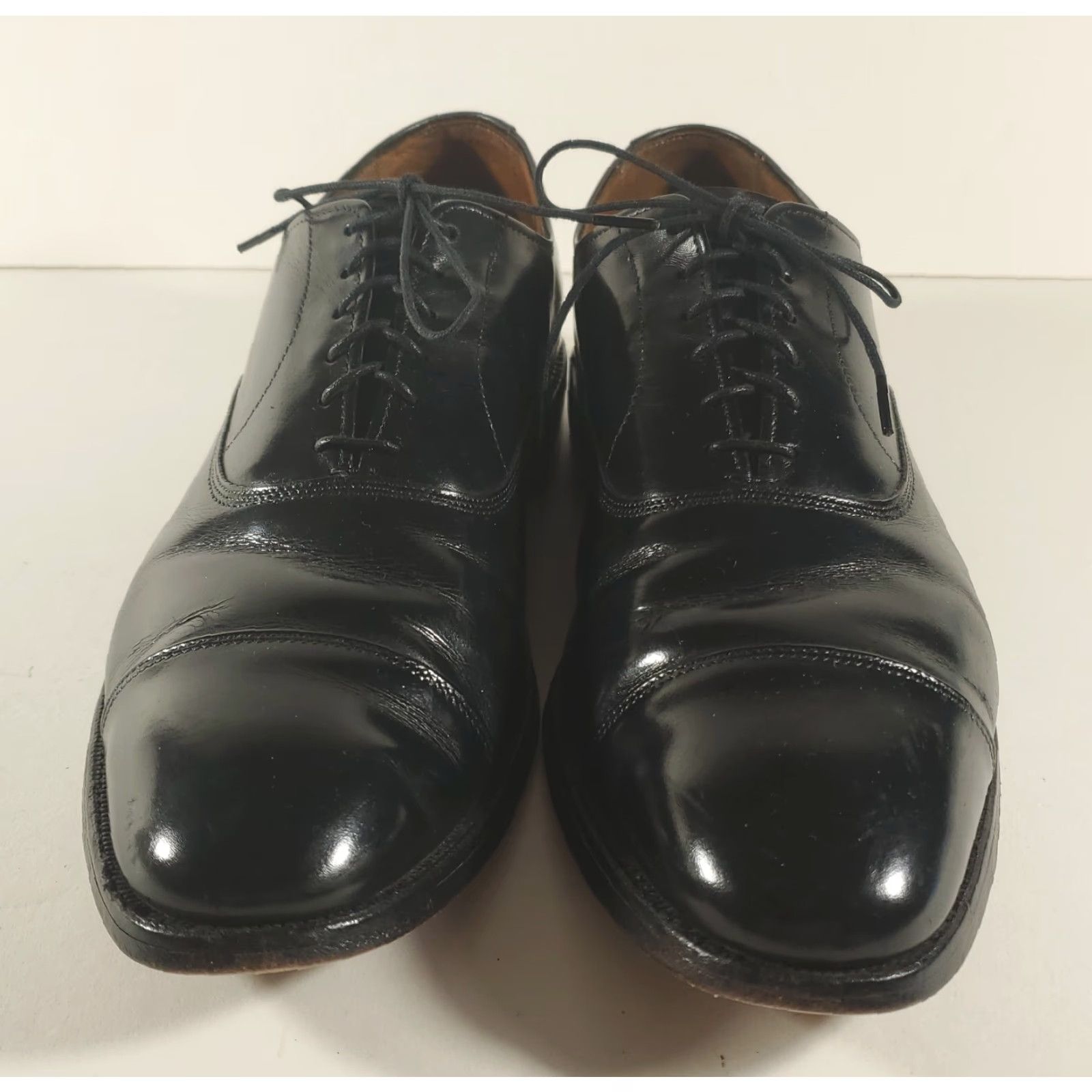 Allen Edmonds Allen Edmonds Park Avenue Black Leather Captoe Oxford Mens 9 B Dress Shoes Men Black Oxford Captoe Park Avenue Leather Mens 9 B Size US M / EU 48-50 / 2 - 2 Thumbnail