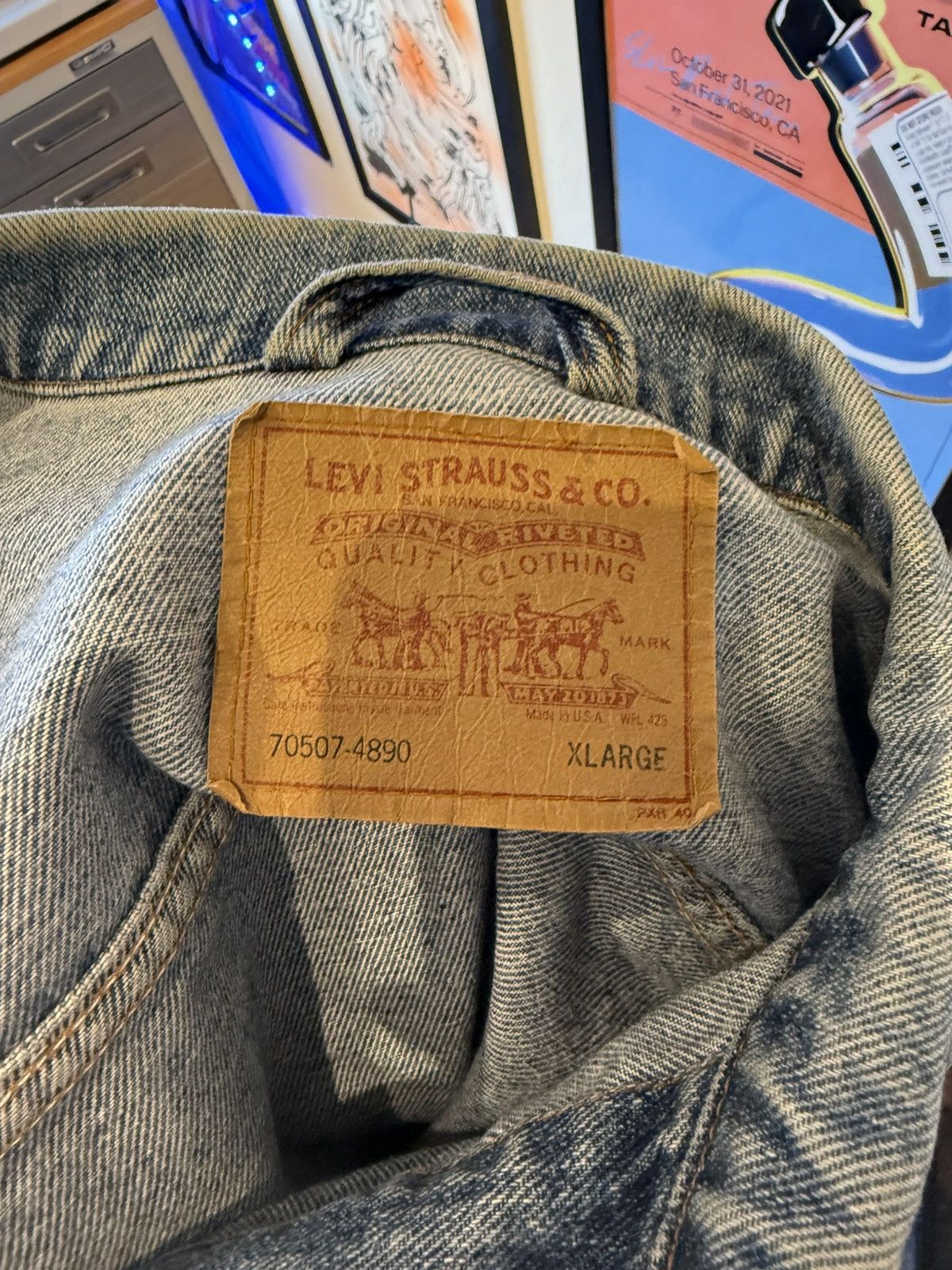 Levi's × Levi's Vintage Clothing × Vintage Levi’s Vintage Denim Jacket Size US XL / EU 56 / 4 - 3 Thumbnail