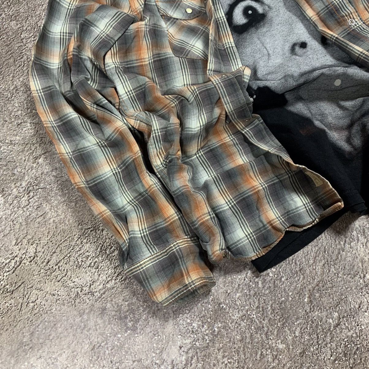 Vintage Vintage 90s Plaid Shirt Graphic Print Grunge Oversized M Size US M / EU 48-50 / 2 - 3 Thumbnail