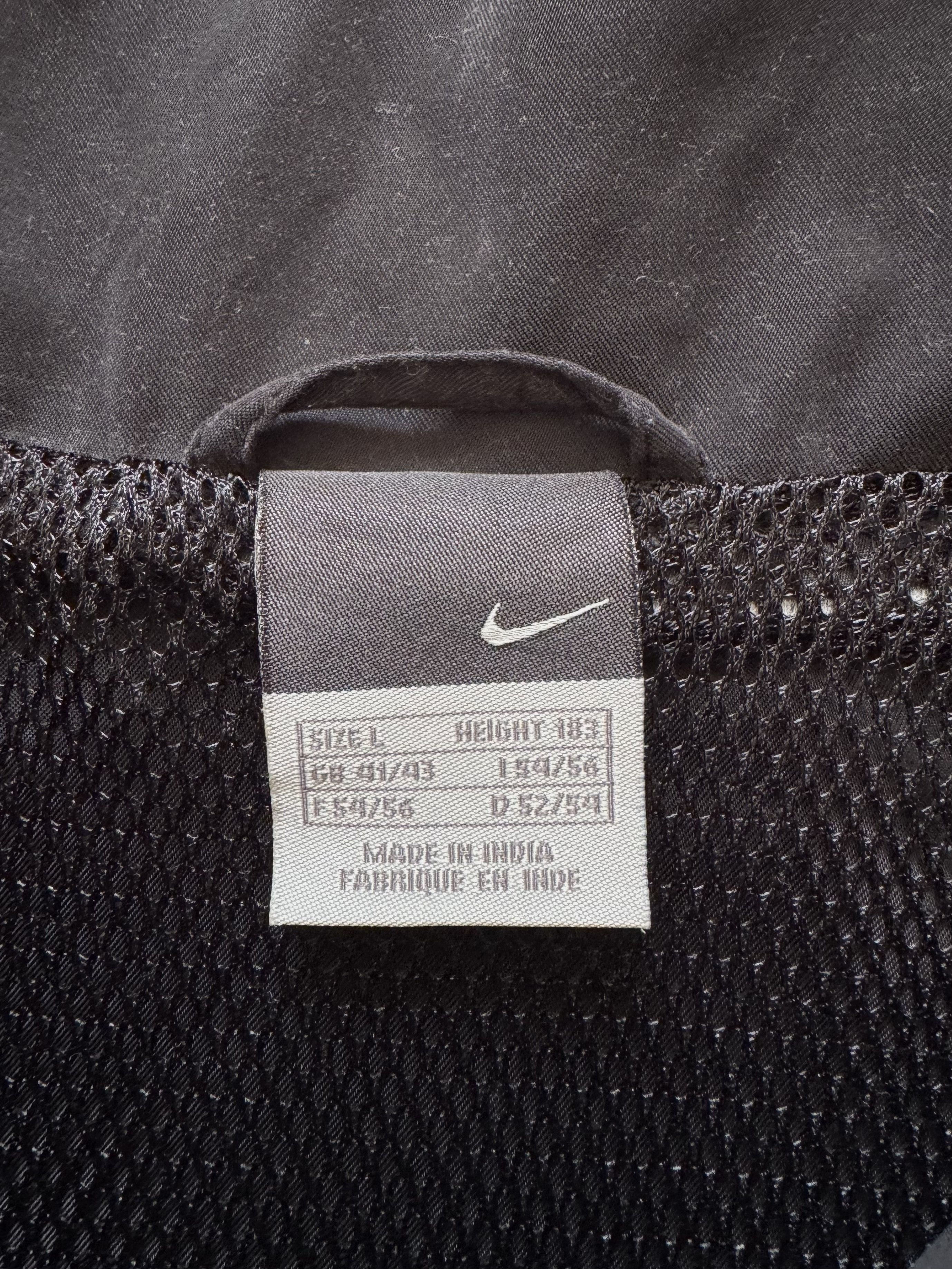 Nike Vintage Y2K Nike Track Jacket Nylon Top Striped Swoosh Size US L / EU 52-54 / 3 - 9 Thumbnail