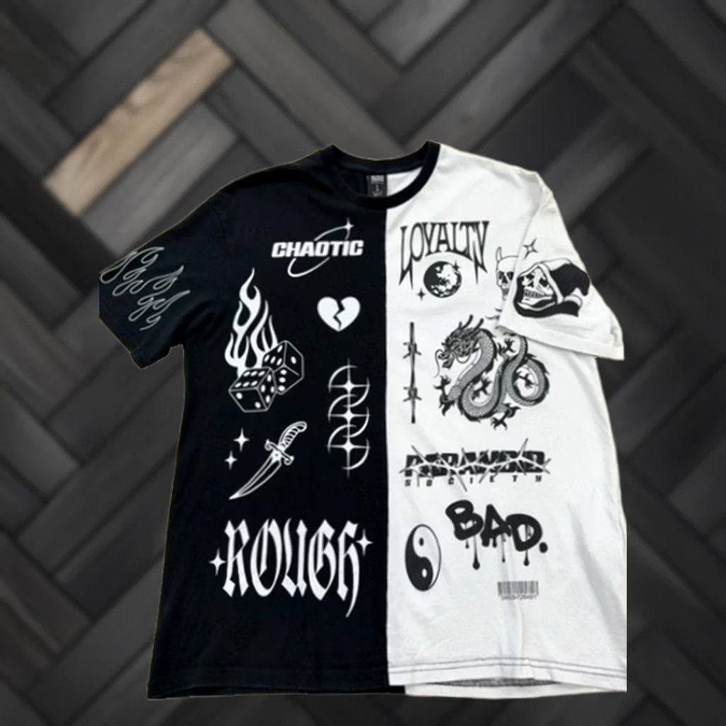 Vintage Black Squad Men's Graphic T-Shirt Black White Size L Streetwear Size US L / EU 52-54 / 3 - 1 Thumbnail