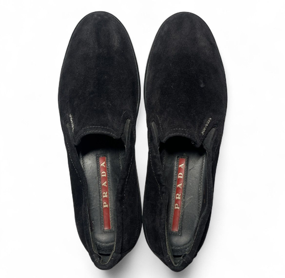 Prada Women Prada sports suede black flat bottom slip on shoes Size US 8 / IT 38 - 2 Thumbnail