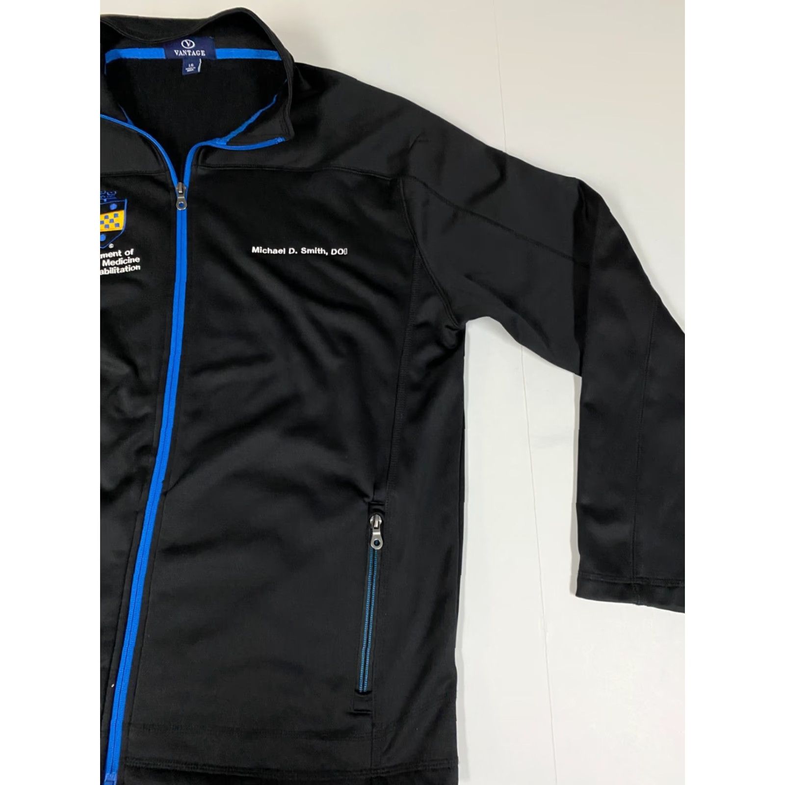 Vintage Vantage Jacket Bomber Jacket Full Zip L Black Mens Regular Size L Storm Knit Polyester Full Zip Casual Fall Winter Sports Men Size US L / EU 52-54 / 3 - 2 Thumbnail