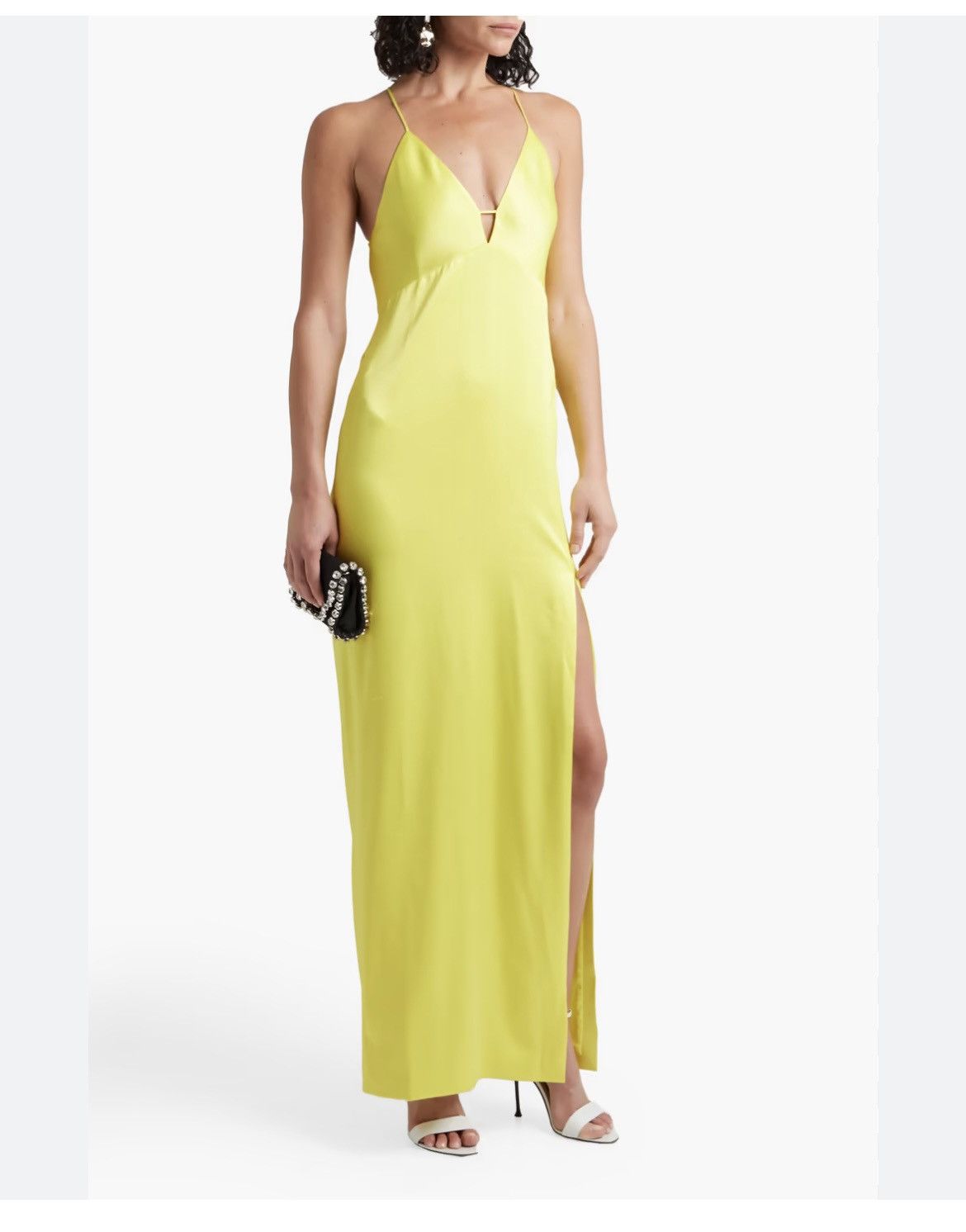 $395 ALICE + OLIVIA Dakota Bias Slip Gown size8