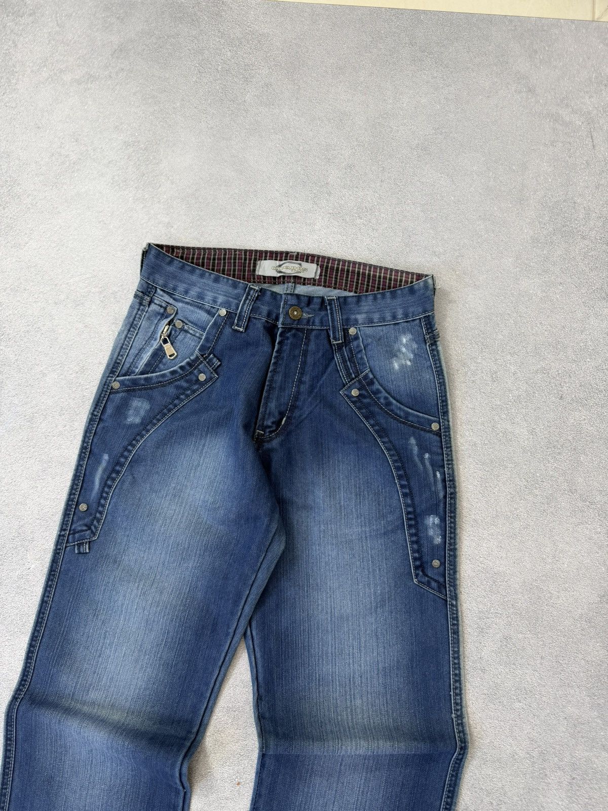 Japanese Brand Vintage Streetwear Baggy Flared Bootcut Denim Y2K Jeans Size US 30 / EU 46 - 11 Thumbnail