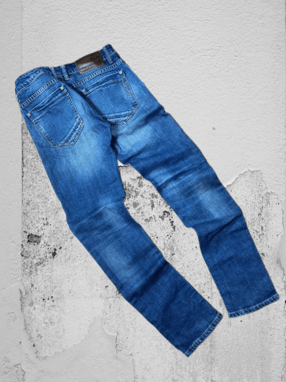 Philipp Plein Philipp Plein Design Distressed Denim Army Blue Jeans Size US 28 / EU 44 - 1 Thumbnail