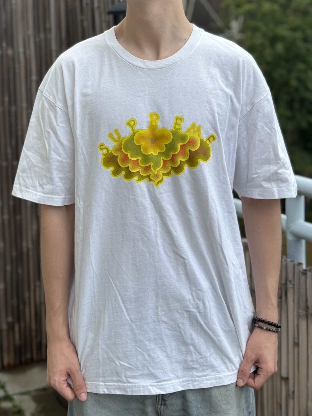 Supreme Supreme Authentic Cloud White Tee SS19 Size US XL / EU 56 / 4 - 1 Thumbnail