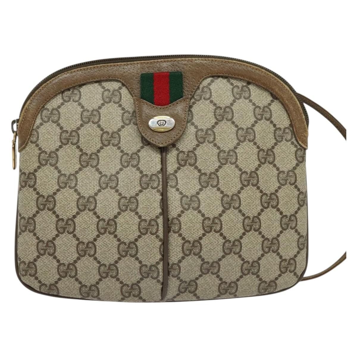 Gucci GUCCI GG Supreme Web Sherry Line Shoulder Bag Pvc Beige 98 Size ONE SIZE - 2 Thumbnail