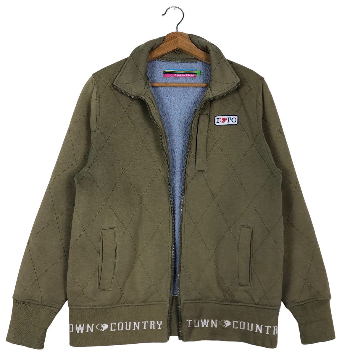 Japanese Brand 🔥Vtg Bomber Jacket Surf Zipper Big Logo Size US M / EU 48-50 / 2 - 1 Thumbnail