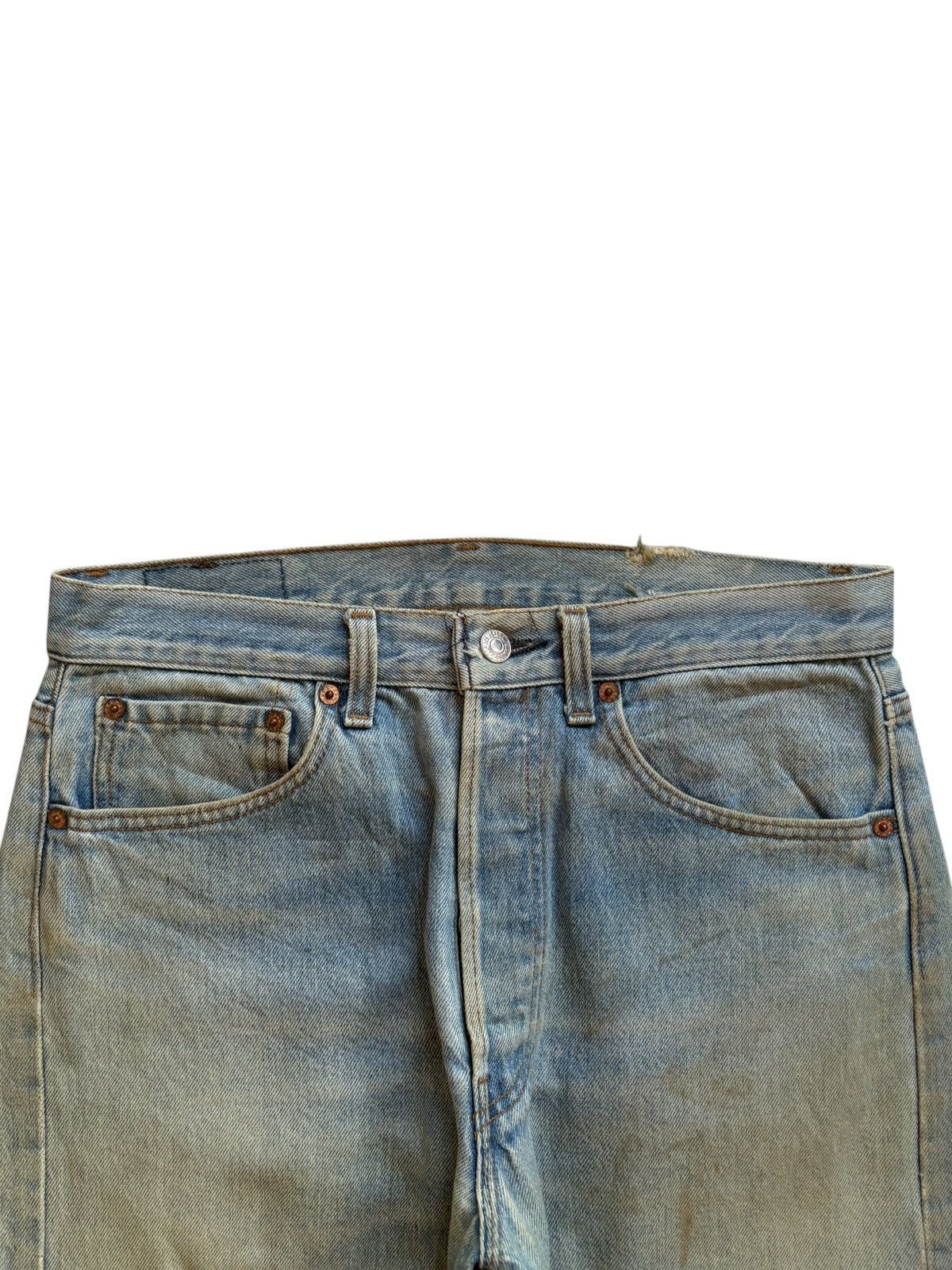 Levi's Vintage 90s Levis 501 Mud Wash Distressed Jeans Size US 31 - 4 Thumbnail