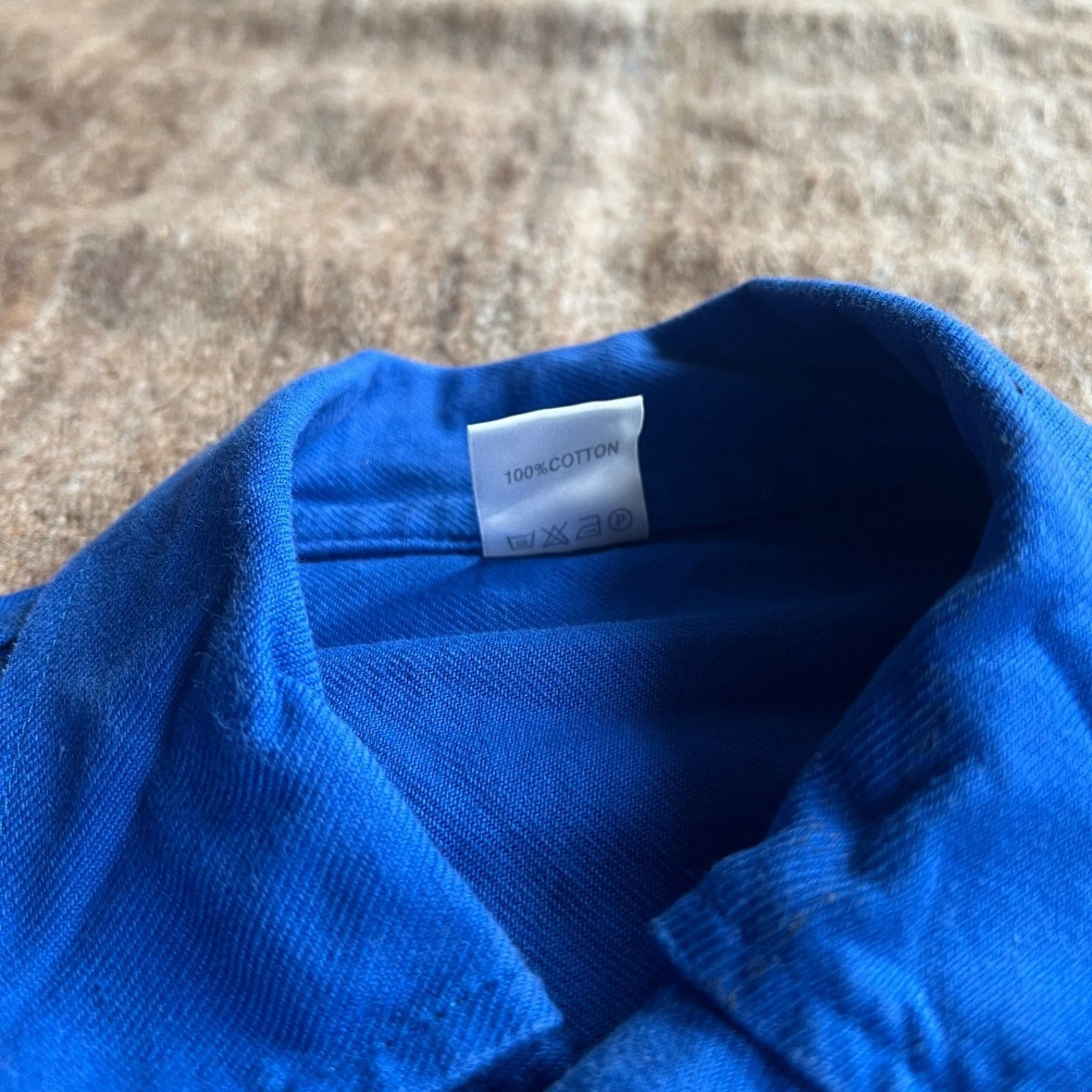 Vintage Vintage French Cotton Chore Utility Coat Jacket 9744AC Size US L / EU 52-54 / 3 - 4 Thumbnail