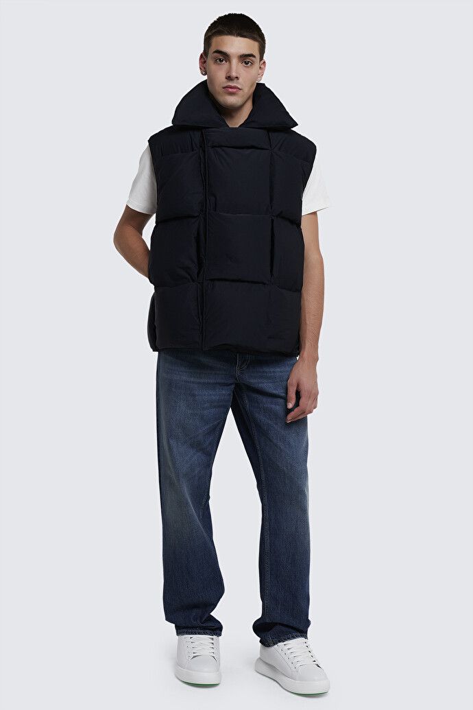 Padded Nylon Intreccio Gilet