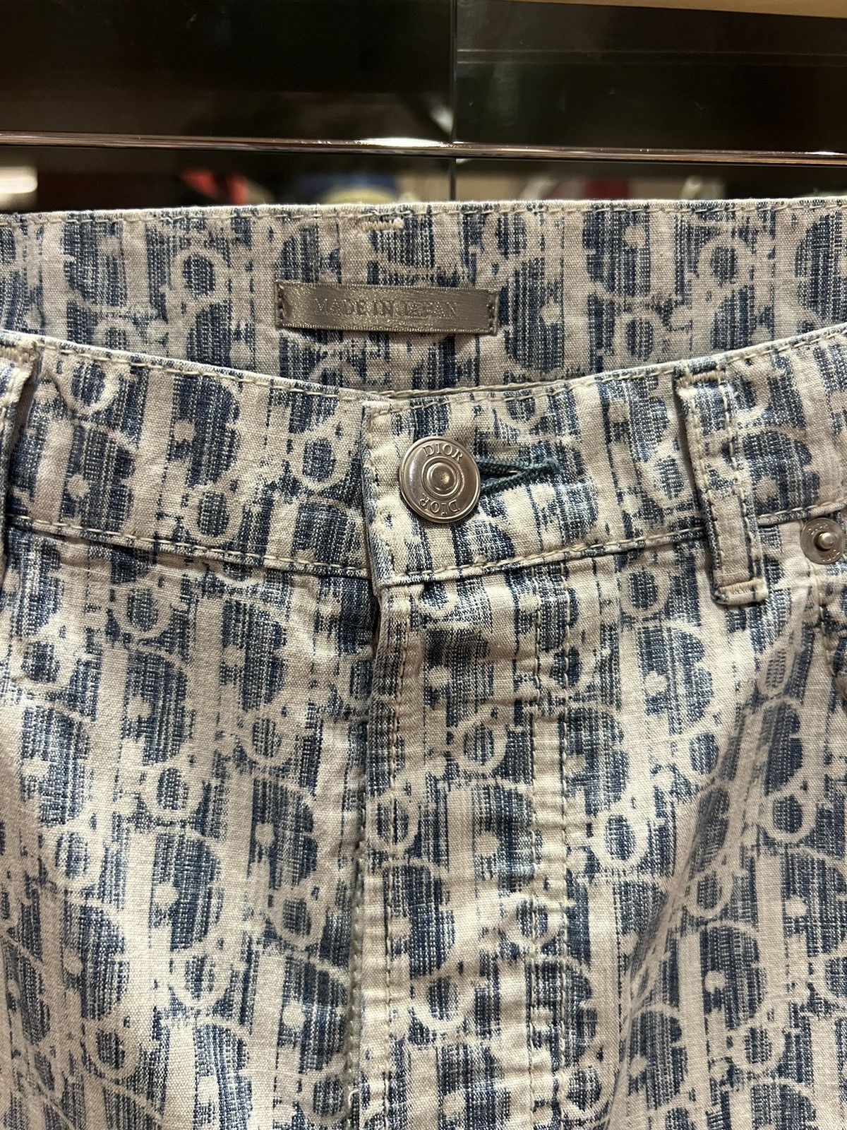 Dior Dior oblique monogram print slim cotton pants Size US 32 / EU 48 - 3 Thumbnail