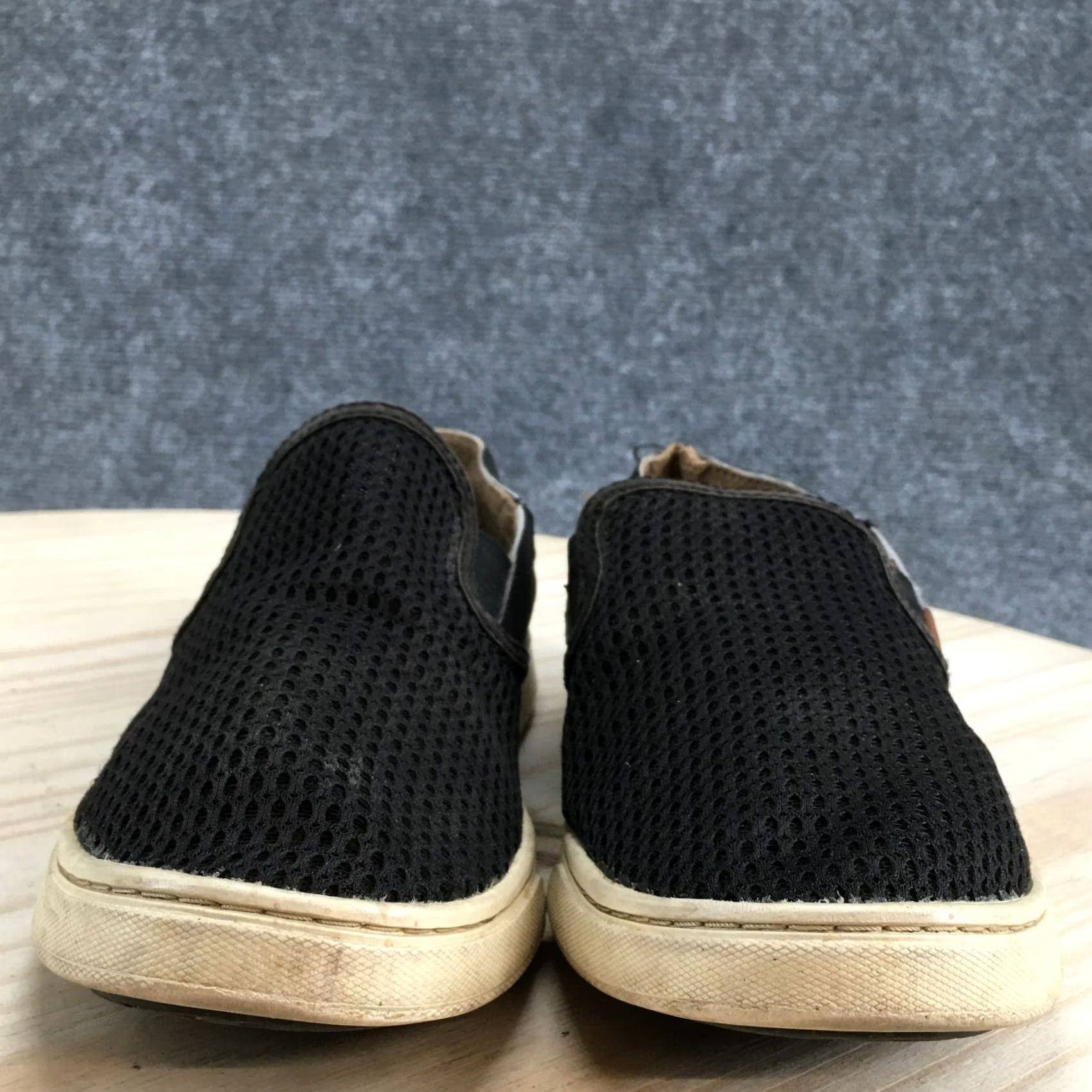 Olukai OluKai Womens 6.5 Pehuea Slip On Sneakers Black Canvas Low Top Round Toe Size M / US 6-8 / IT 42-44 - 3 Thumbnail