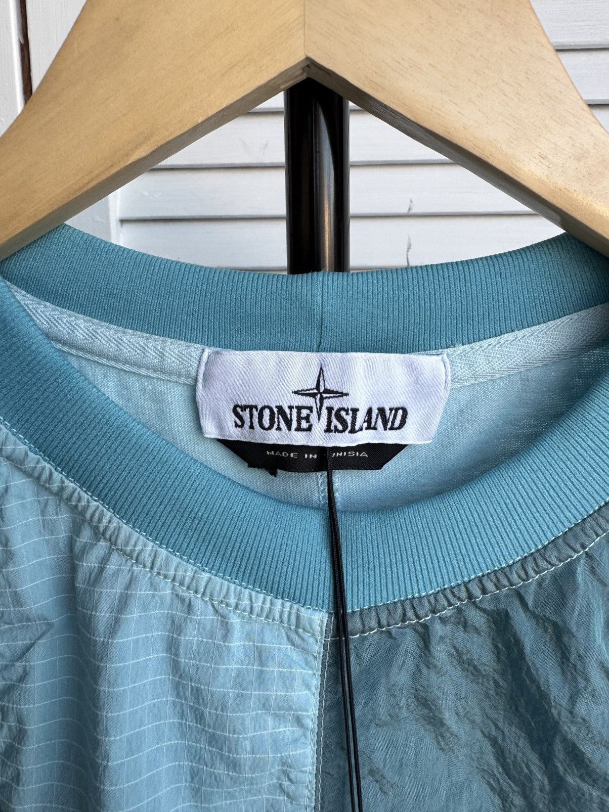 Stone Island Stone Island Nylon Metal Compass Big Logo Aqua Tee Shirt Size US S / EU 44-46 / 1 - 7 Thumbnail