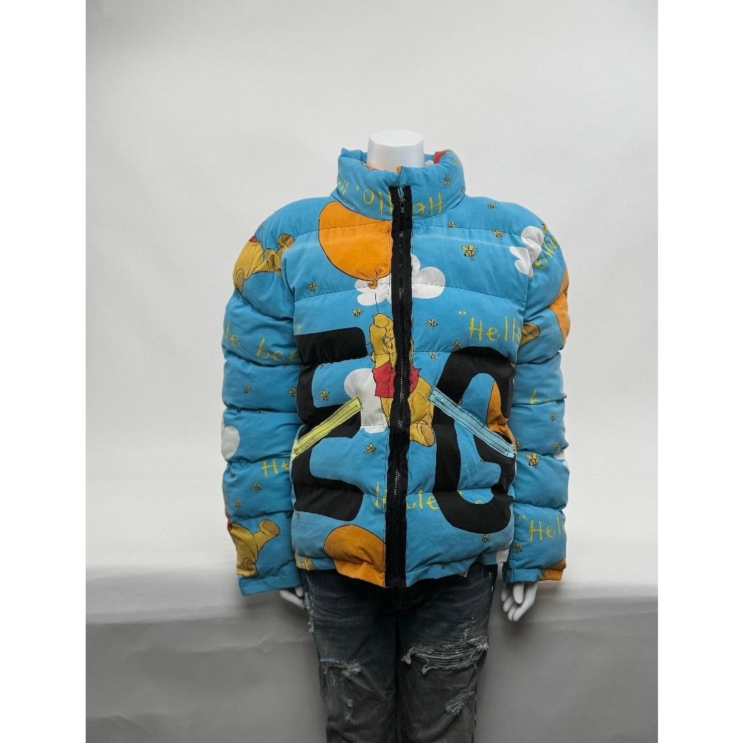 Other Unisex Die.Go Studios Blue "Winnie The Pooh" Puffer Jacket Size US XL / EU 56 / 4 - 8 Thumbnail