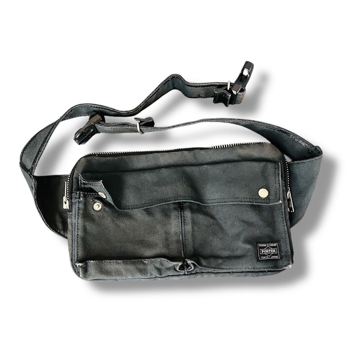 Porter × Vintage Distressed PORTER Cross Body Canvas Bag Size ONE SIZE - 4 Thumbnail