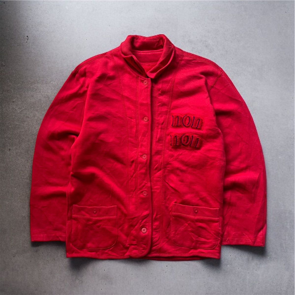 Mademoiselle Non Non 🔥Vtg Issey Miyake Mademoiselle Non Non Embroider Logo Jacket Size M / US 6-8 / IT 42-44 - 1 Thumbnail