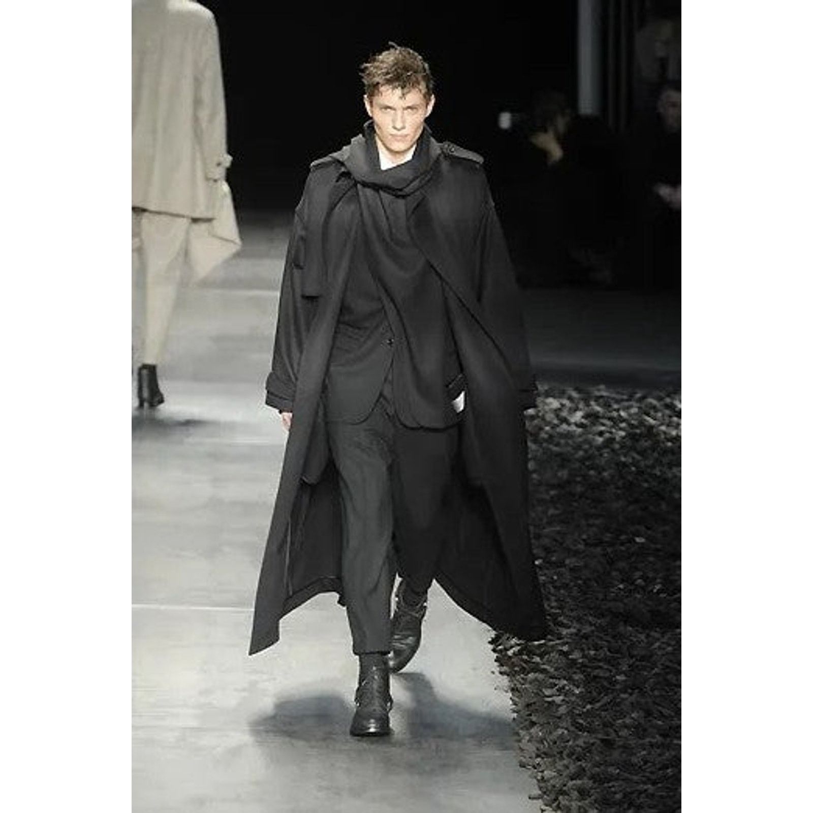 Dior DIOR HOMME by KRIS VAN ASSCHE AW10 XS Cashmere Scarf Coat Size US XS / EU 42 / 0 - 2 Thumbnail
