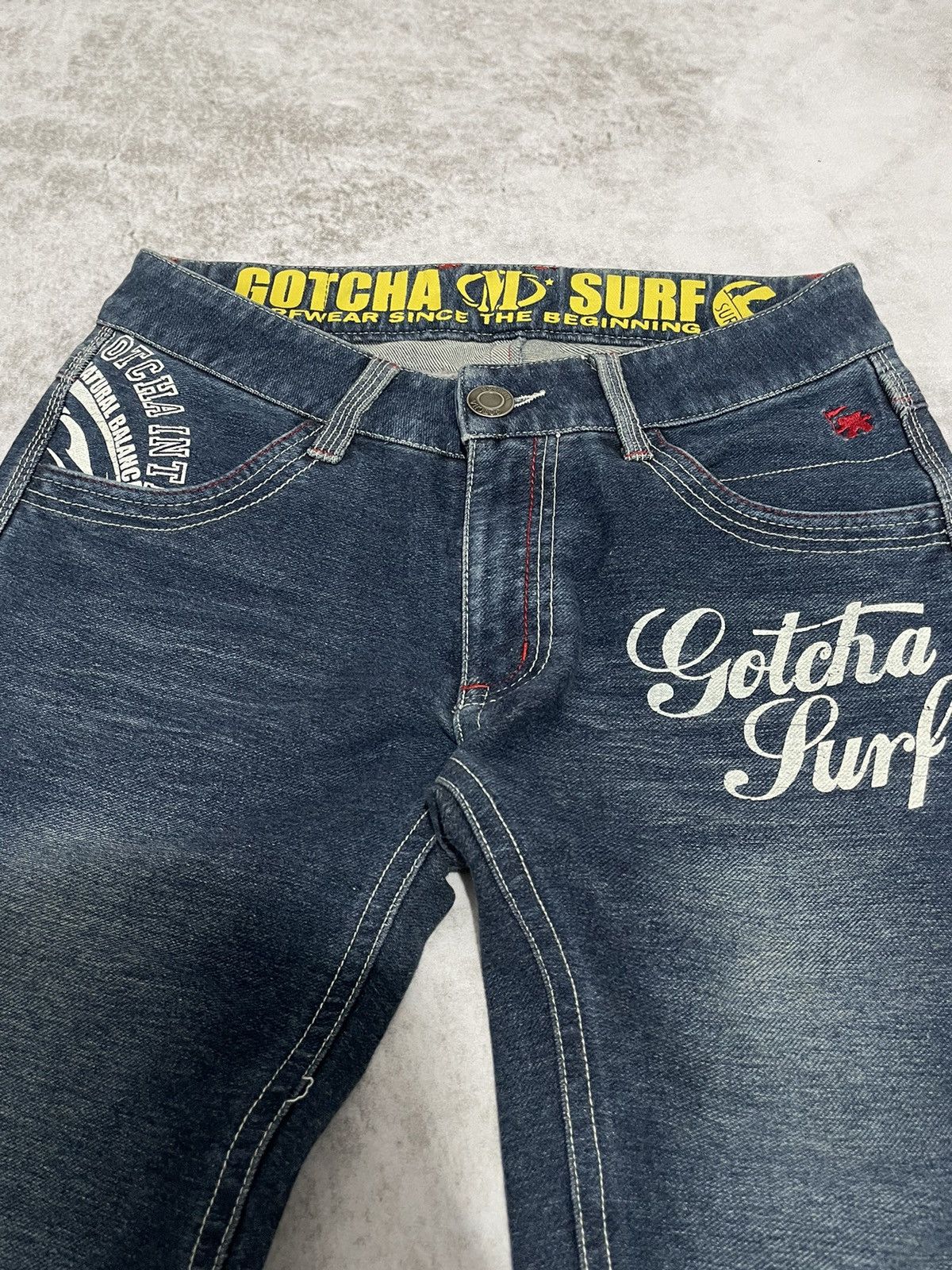 Hysteric Glamour × If Six Was Nine × Le Grande Bleu (L.G.B.) 2000s gotcha surf japan poem denim pants y2k style Size US 29 - 7 Thumbnail