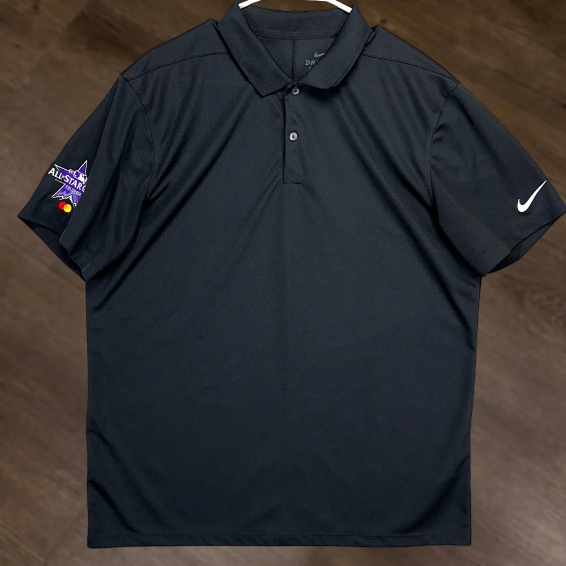 Nike Nike MLB All Star Game Polo Shirt Mens Large Dri-Fit Black Standard Fit Rugby Shirt Size US L / EU 52-54 / 3 - 1 Thumbnail