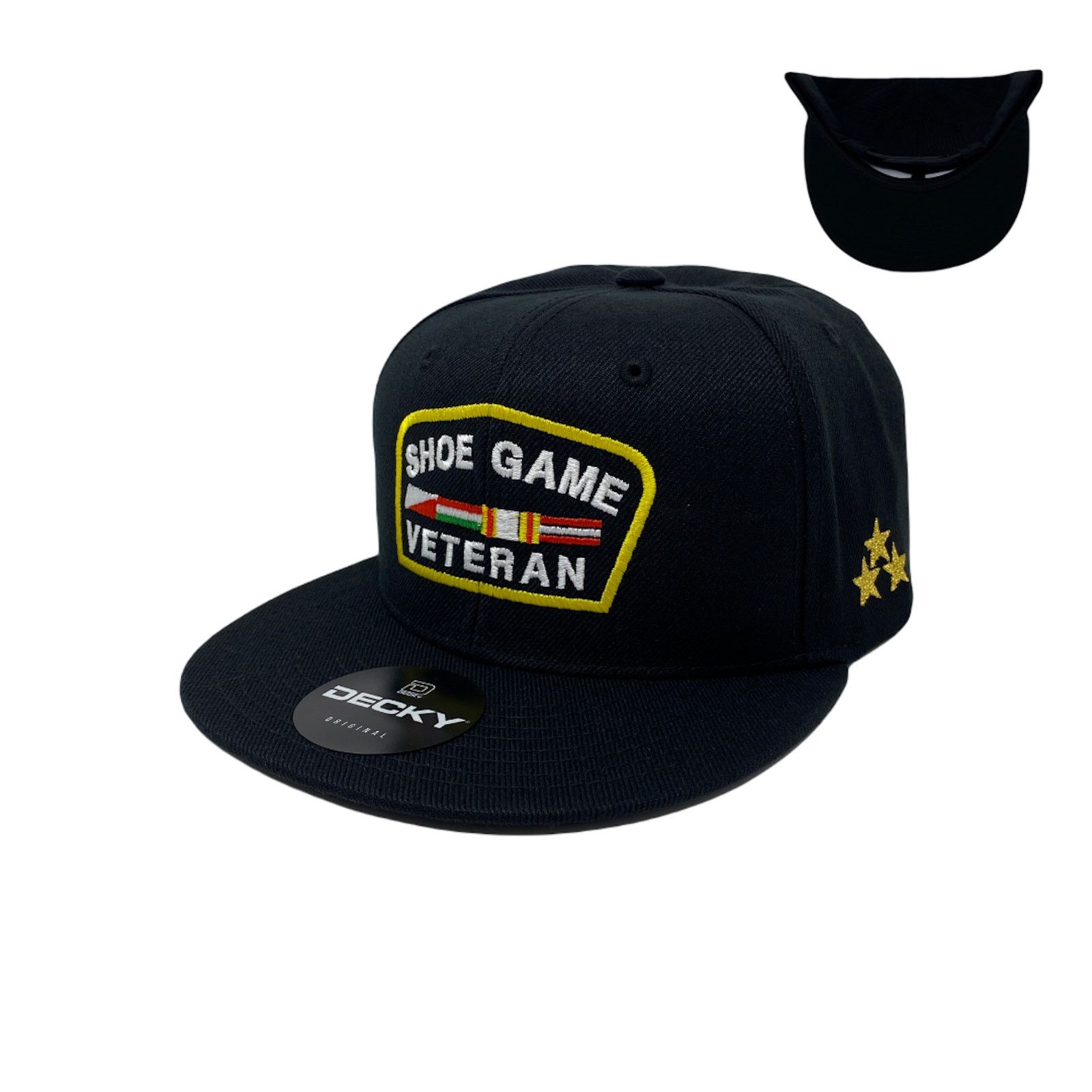 Other Shoe Game Veteran Snapback Hat All Black Size ONE SIZE - 1 Thumbnail