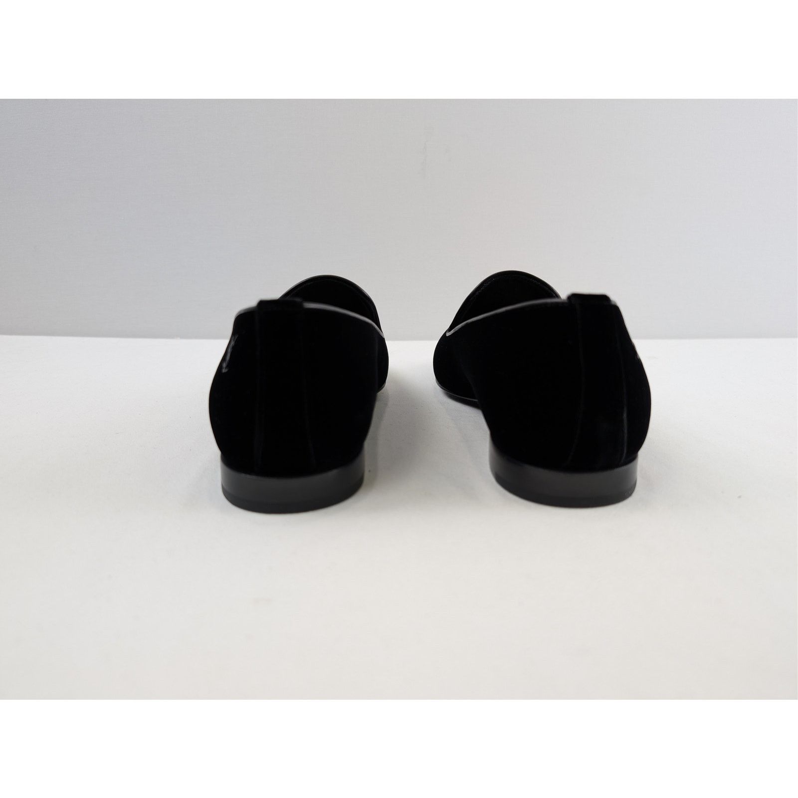 Saint Laurent Paris o1rshd1 velvet slip-on loafers shoe in Black Size US 8 / EU 41 - 11 Thumbnail