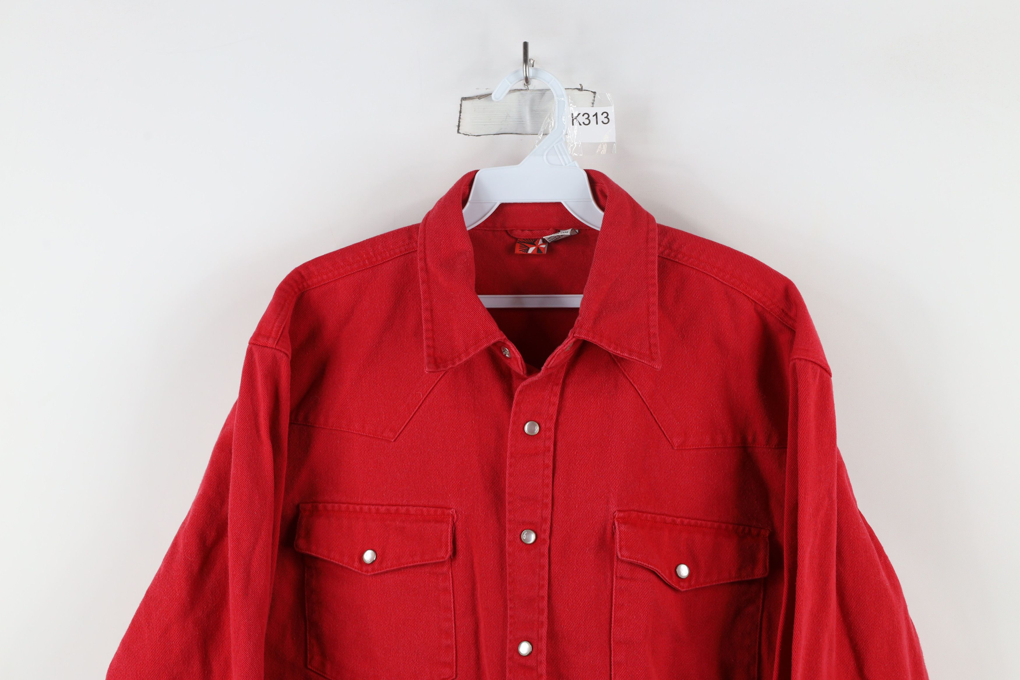 Marlboro × Vintage Vintage 90s Marlboro Snap Button Western Denim Jean Shirt Size US L / EU 52-54 / 3 - 2 Thumbnail