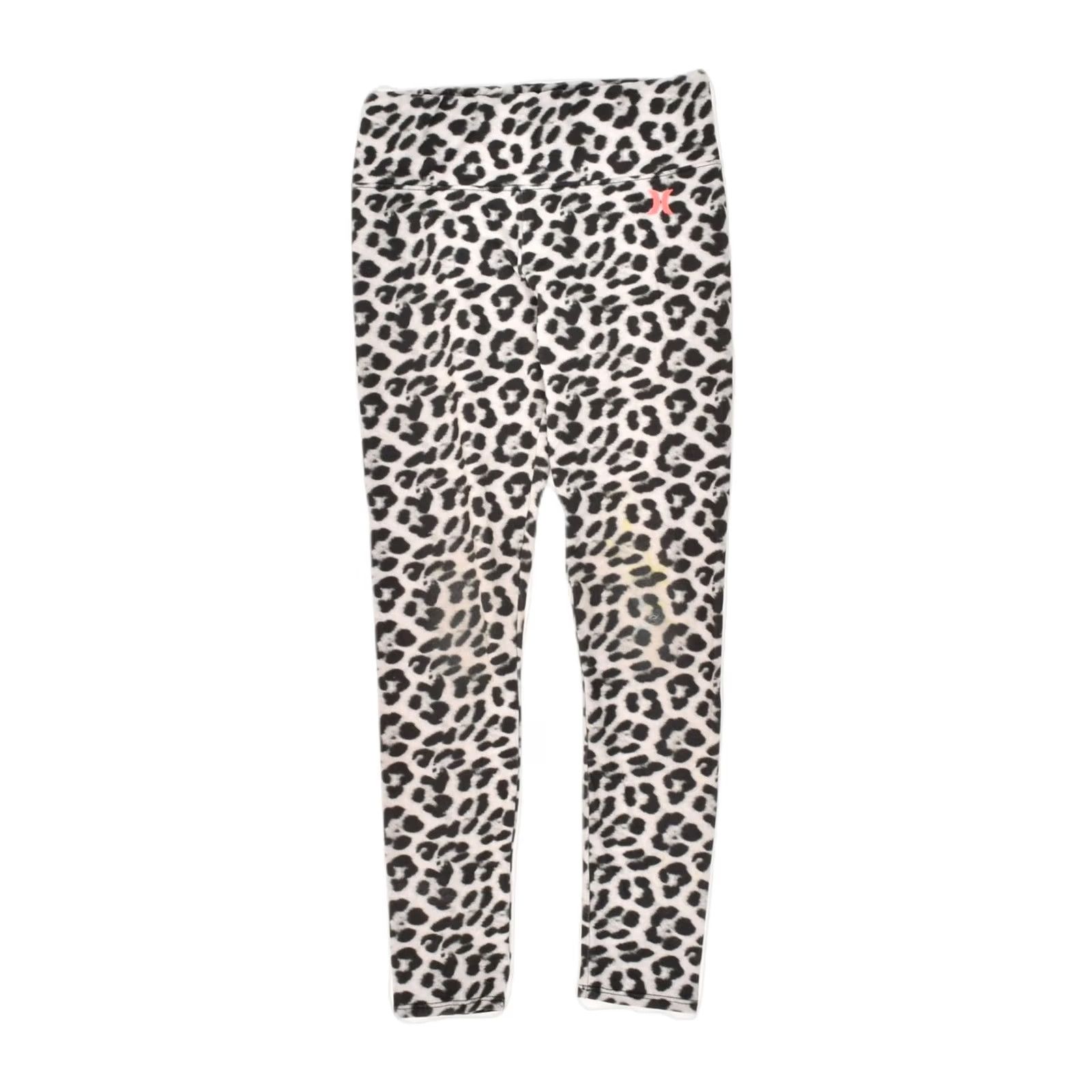 Hurley HURLEY Womens Leggings Small Grey Animal Print Polyester W26 L22 Size 28" / US 6 / IT 42 - 2 Thumbnail