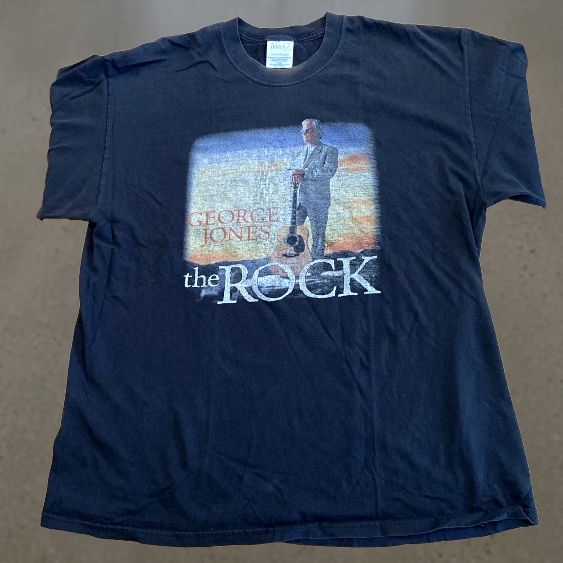 George VINTAGE George Rock T-shirt Unisex XL Mens Black Cotton George Jones The Rock T-shirt XL Black Mens Size US XL / EU 56 / 4 - 1 Thumbnail