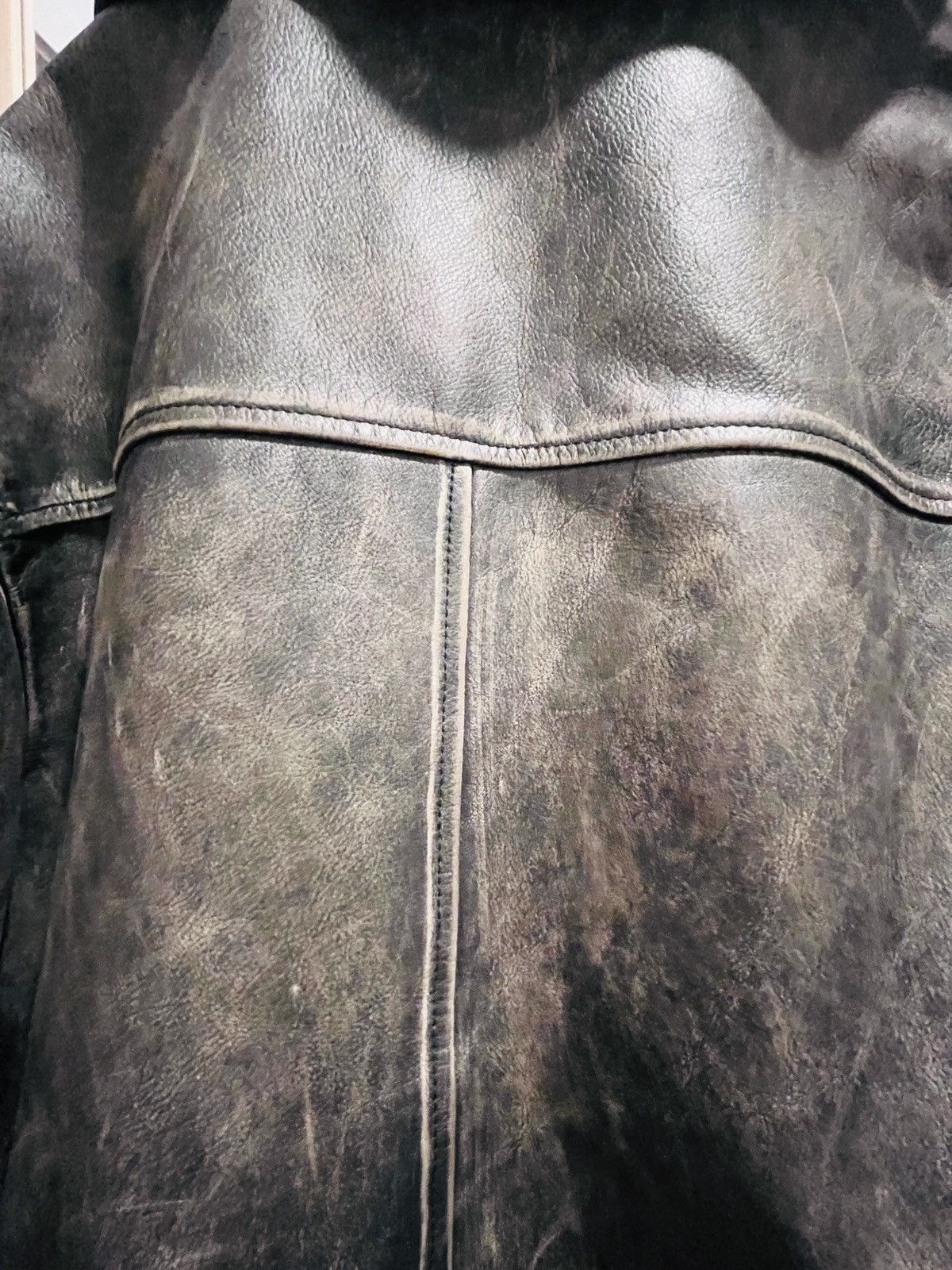 Acne Studios Acne Studios Faded-Effect leather jacket-black Size XS / US 0-2 / IT 36-38 - 6 Thumbnail
