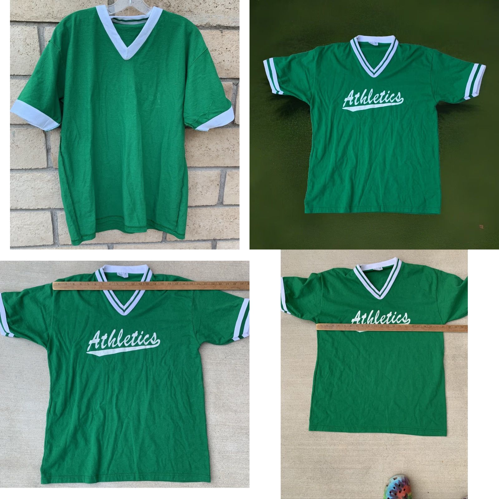 Vintage VINTAGE Gator Athletics Inc V Neck T Shirt Athletics Unisex Adults T-Shirt Sz L Green Graphic Print Sports Size US L / EU 52-54 / 3 - 10 Thumbnail