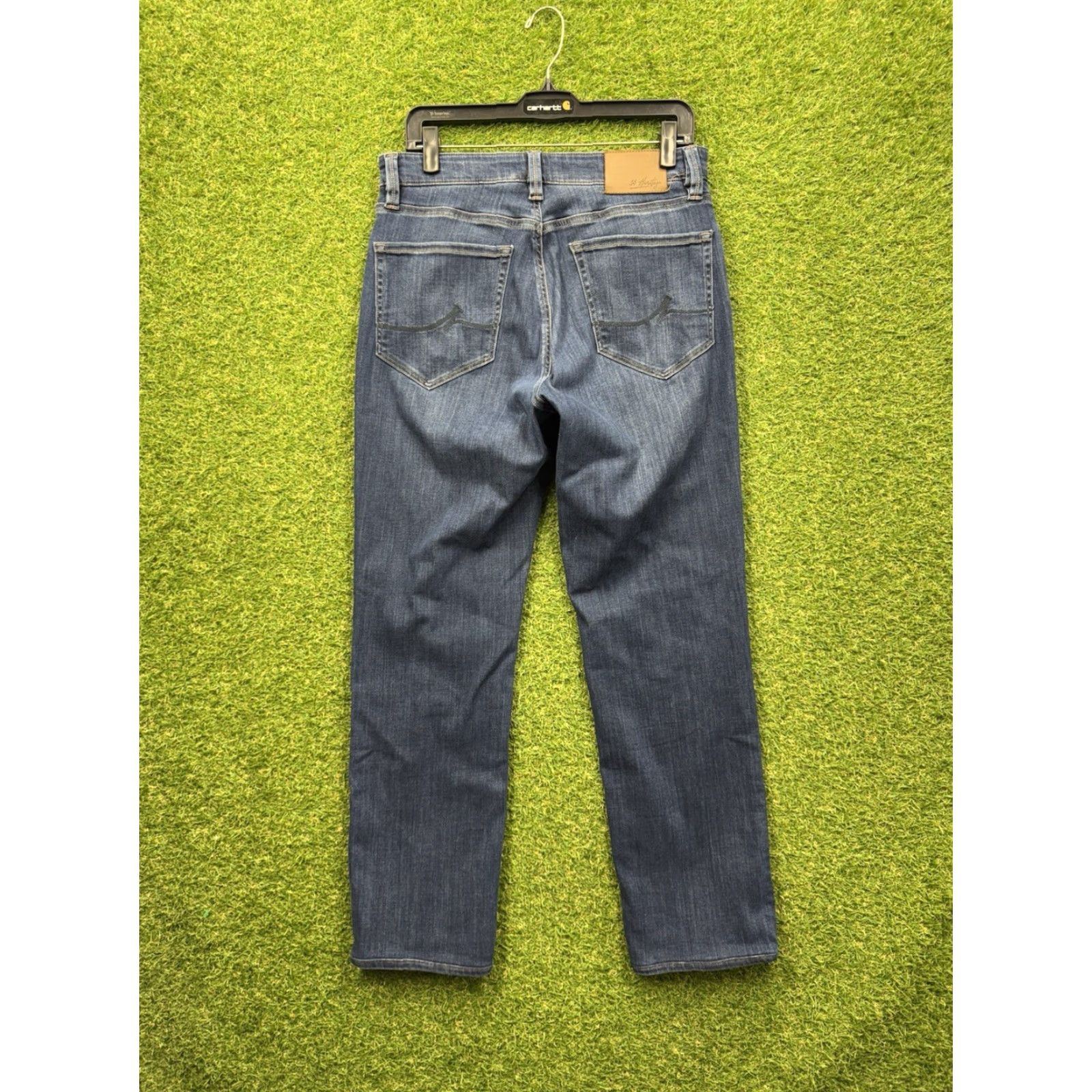 Vintage 34 Heritage Jeans Mens 32x32 Charisma Dark Wash Blue Denim Classic Comfort Rise Button Zip 5-Pocket Straight Regular 34 Heritage Mens Jeans Size US 32 / EU 48 - 2 Thumbnail