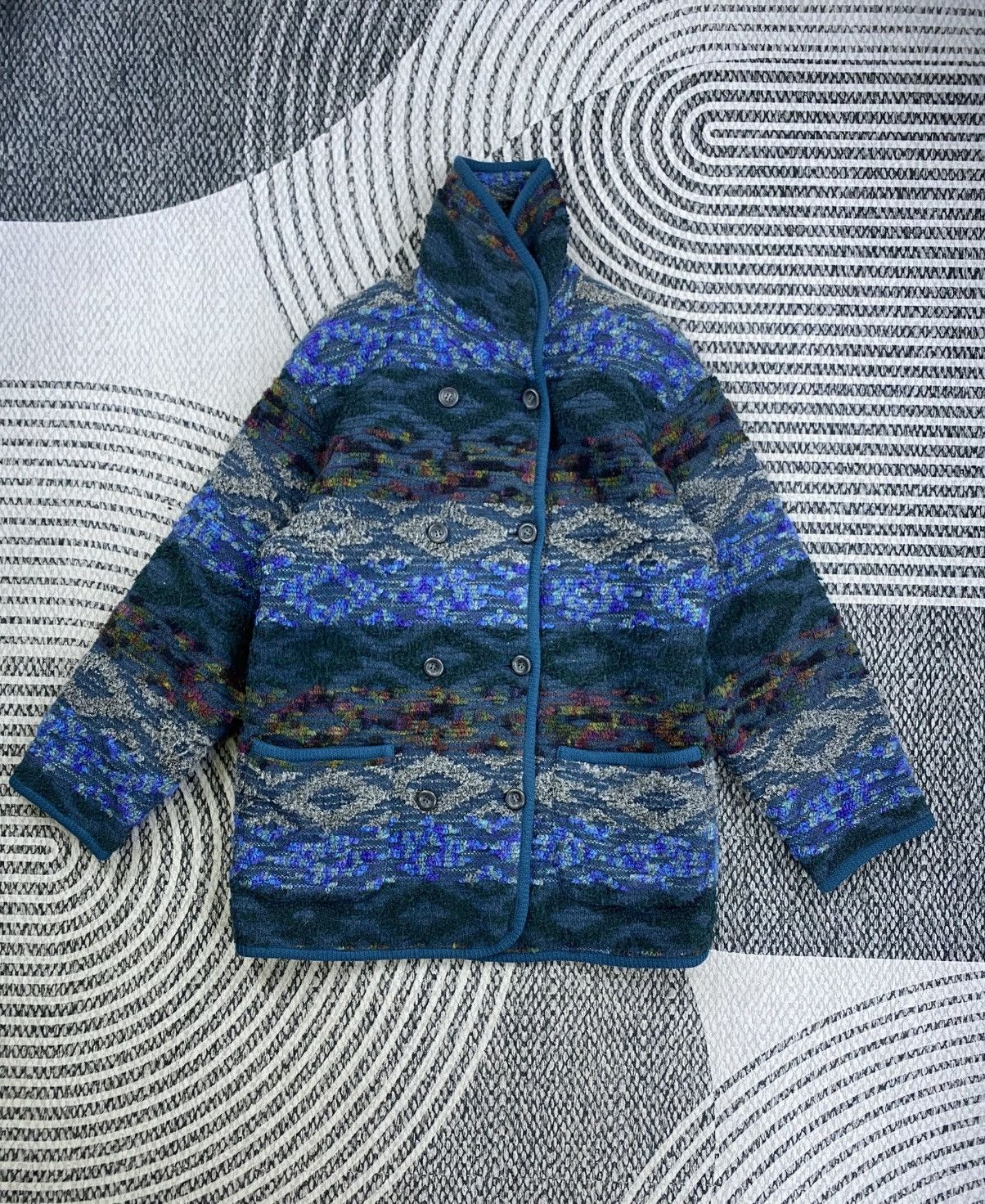 Japanese Brand Vintage Milano Sport Wool Blend Knit Jacket Size US M / EU 48-50 / 2 - 5 Thumbnail