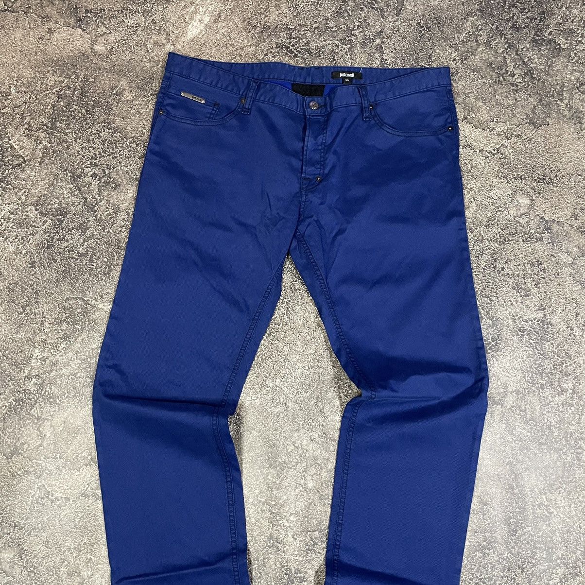Just Cavalli × Roberto Cavalli Just Cavalli Blue Big Logo Pants Size US 38 / EU 54 - 2 Thumbnail