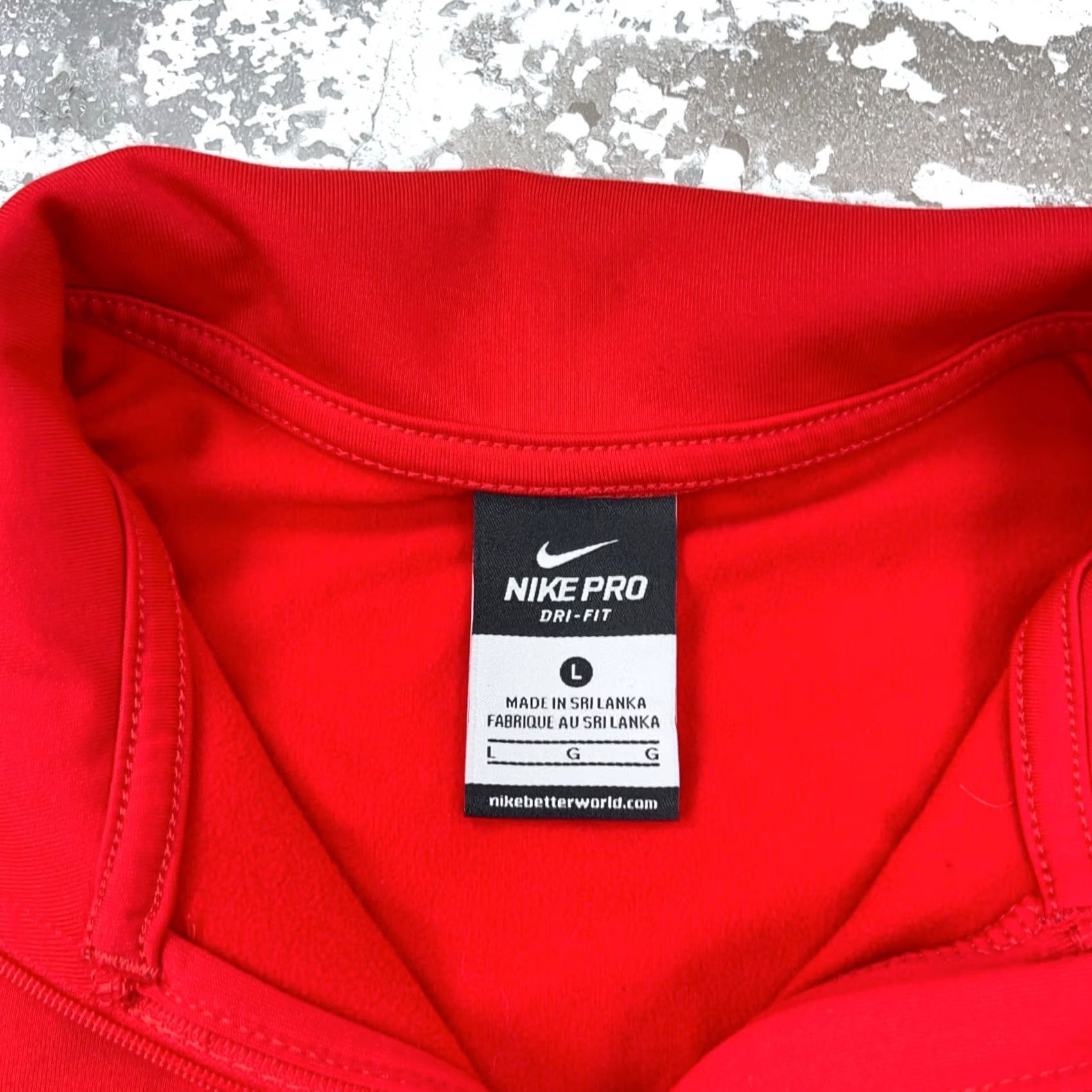 Nike Nike Shirt Womens L Red Pro Sweatshirt Women Pullover Half Zip Sweater Dri Fit Run Thin Size L / US 10 / IT 46 - 6 Thumbnail