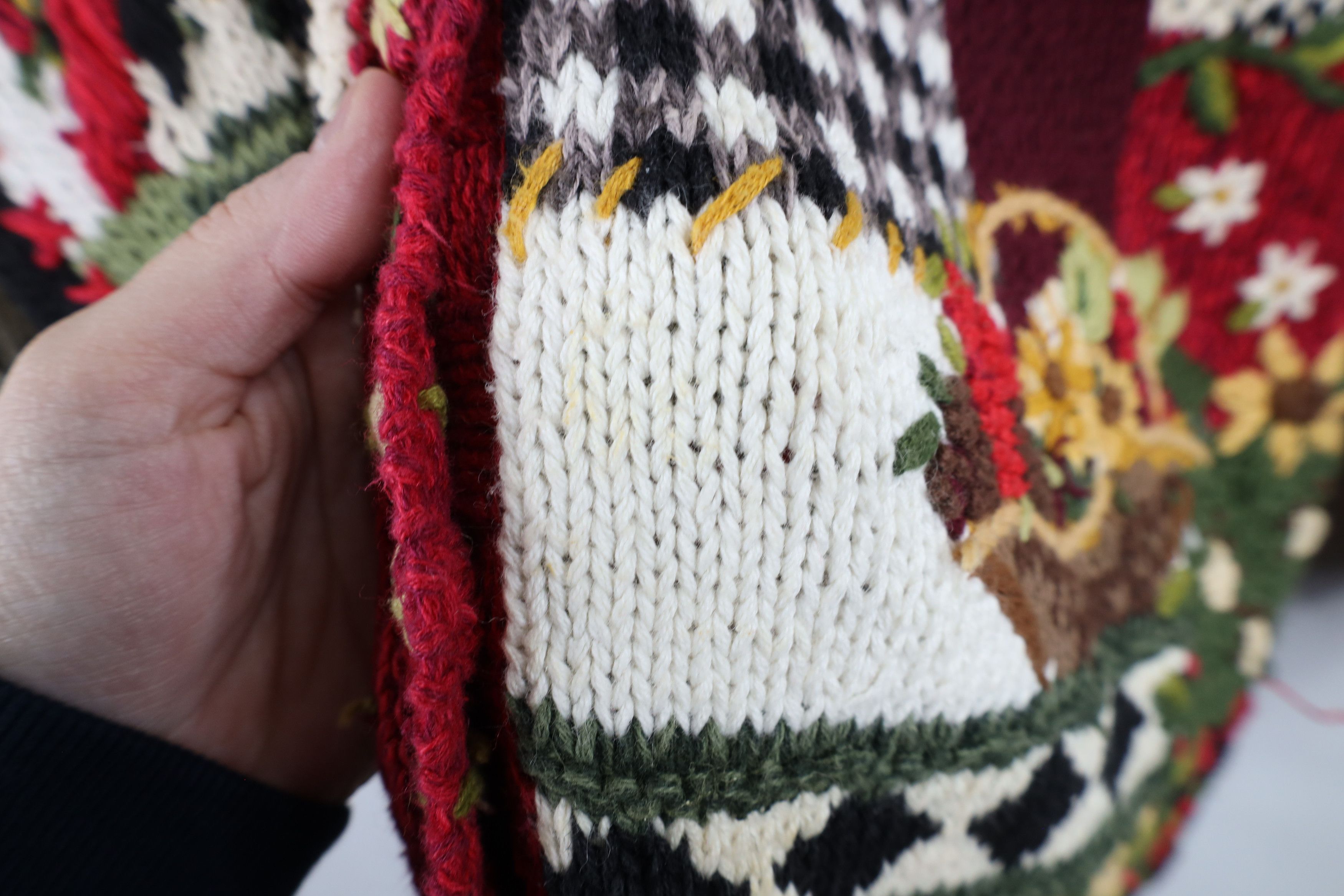 Vintage Vintage Y2K 2000 Country Flower Chicken Cardigan Sweater Size M / US 6-8 / IT 42-44 - 10 Thumbnail