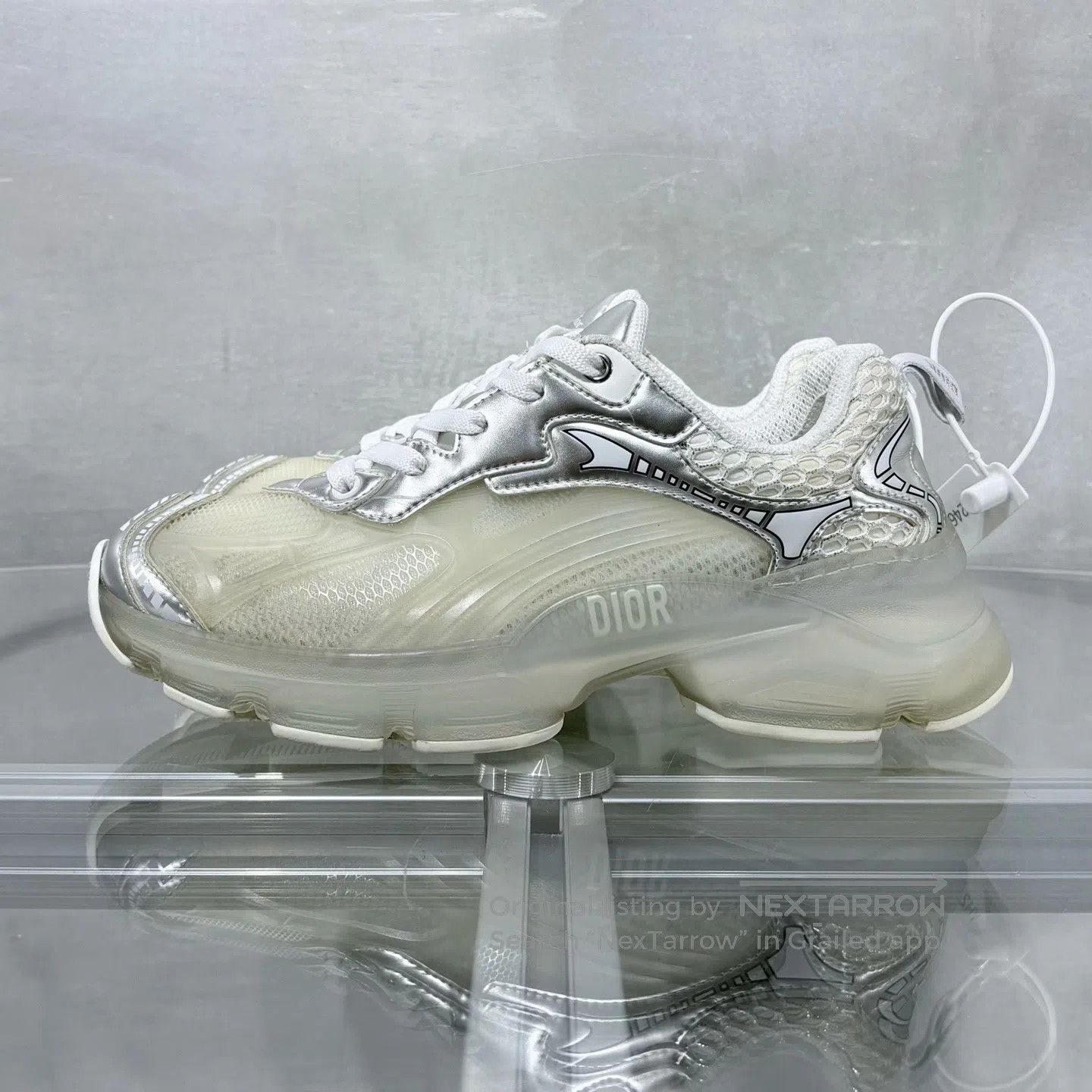 Dior Dior Vibe Silver Sports Shoes Size US 5.5 / IT 35.5 - 3 Thumbnail