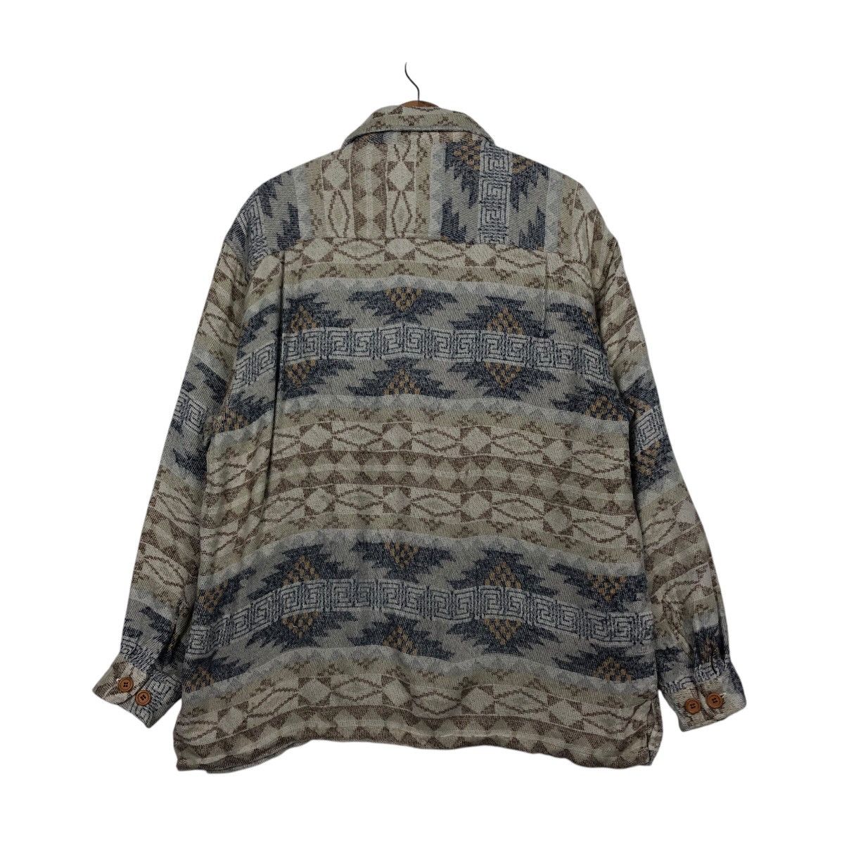 Japanese Brand × Vintage Vintage Chore Button Jacket Brand Jake Navajo Native Design Size US L / EU 52-54 / 3 - 9 Thumbnail