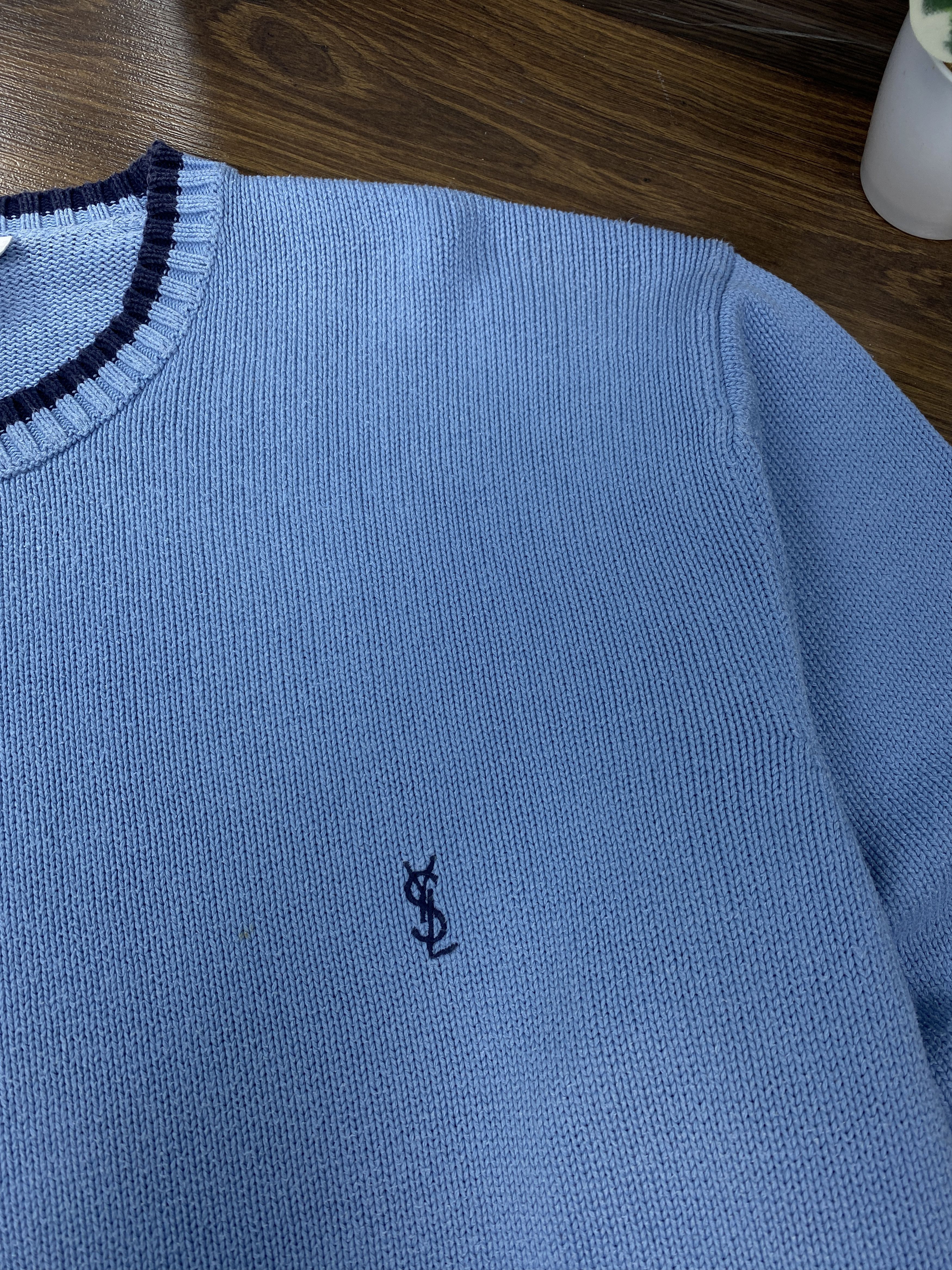Yves Saint Laurent Yves Saint Laurent vintage YSL knit sweater Size US L / EU 52-54 / 3 - 3 Thumbnail